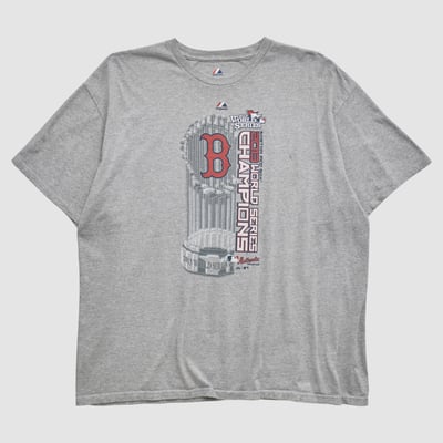 Boston Red Sox Majestic 2013 T-shirt - Heather Gray - 2XL by Fanatics Real Vintage