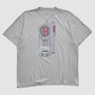 Boston Red Sox Majestic 2013 T-shirt - Heather Gray - 2XL by Fanatics Real Vintage