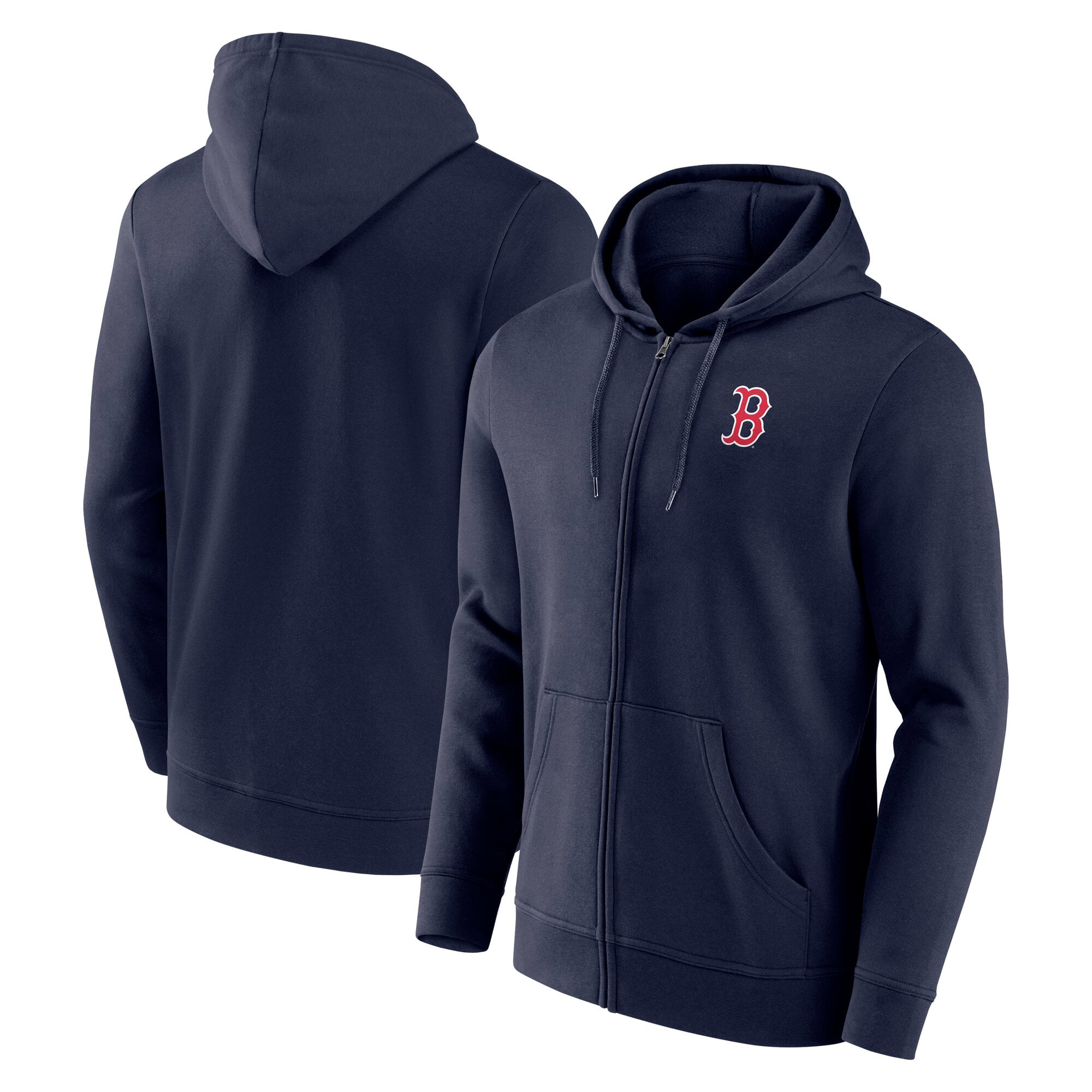 Boston Red Sox Primary Logo Full Zip Hoodie - Mens