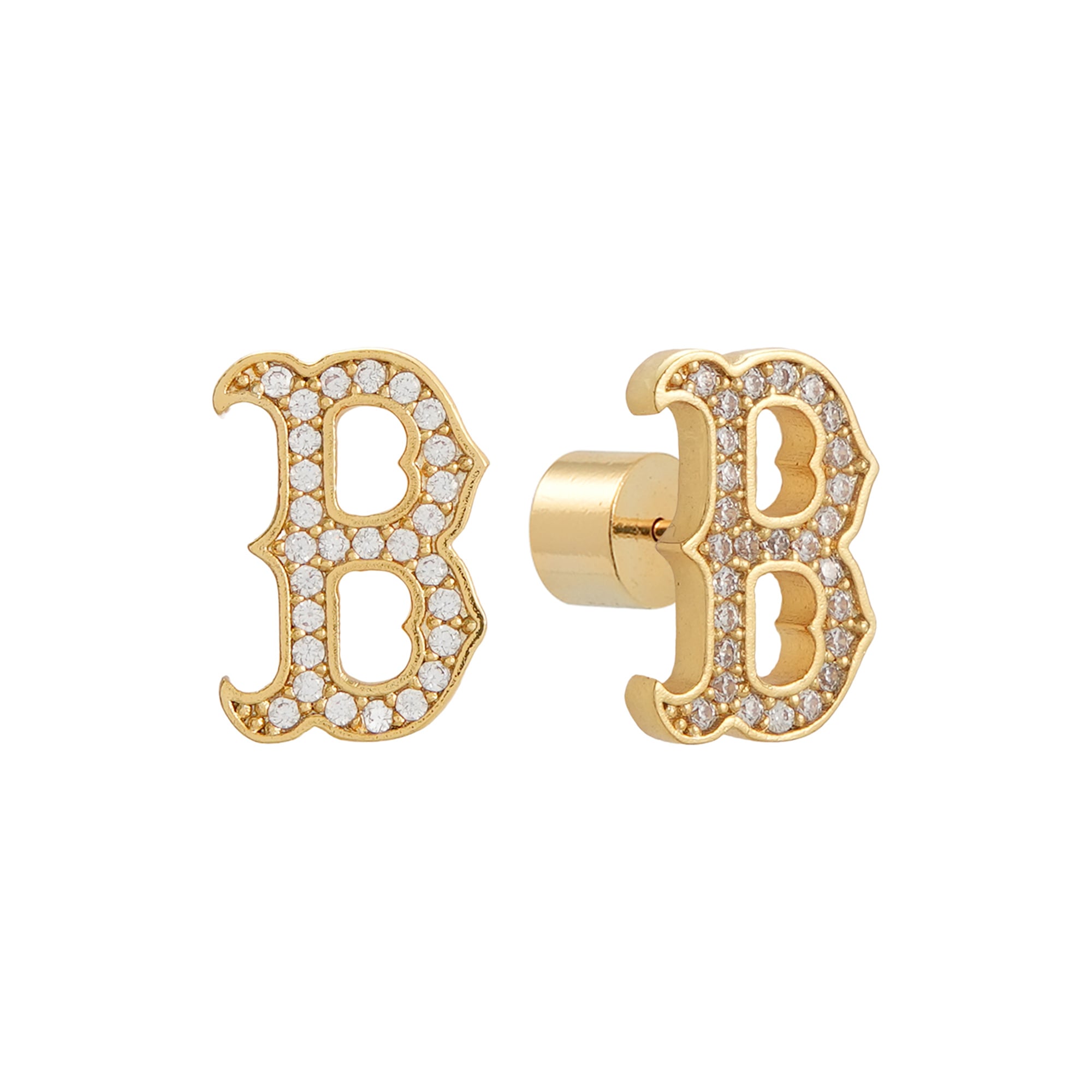Boucles d'oreilles à tige par Jill Martin Boston Red Sox Glam Day