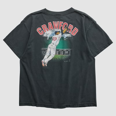 Carl Crawford Majestic 2010s T-shirt - Black - S by Fanatics Real Vintage