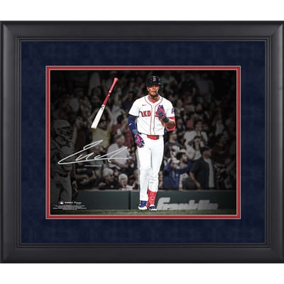 Ceddanne Rafaela Boston Red Sox Facsimile Signature Fanatics Authentic Framed 11" x 14" Spotlight Photograph