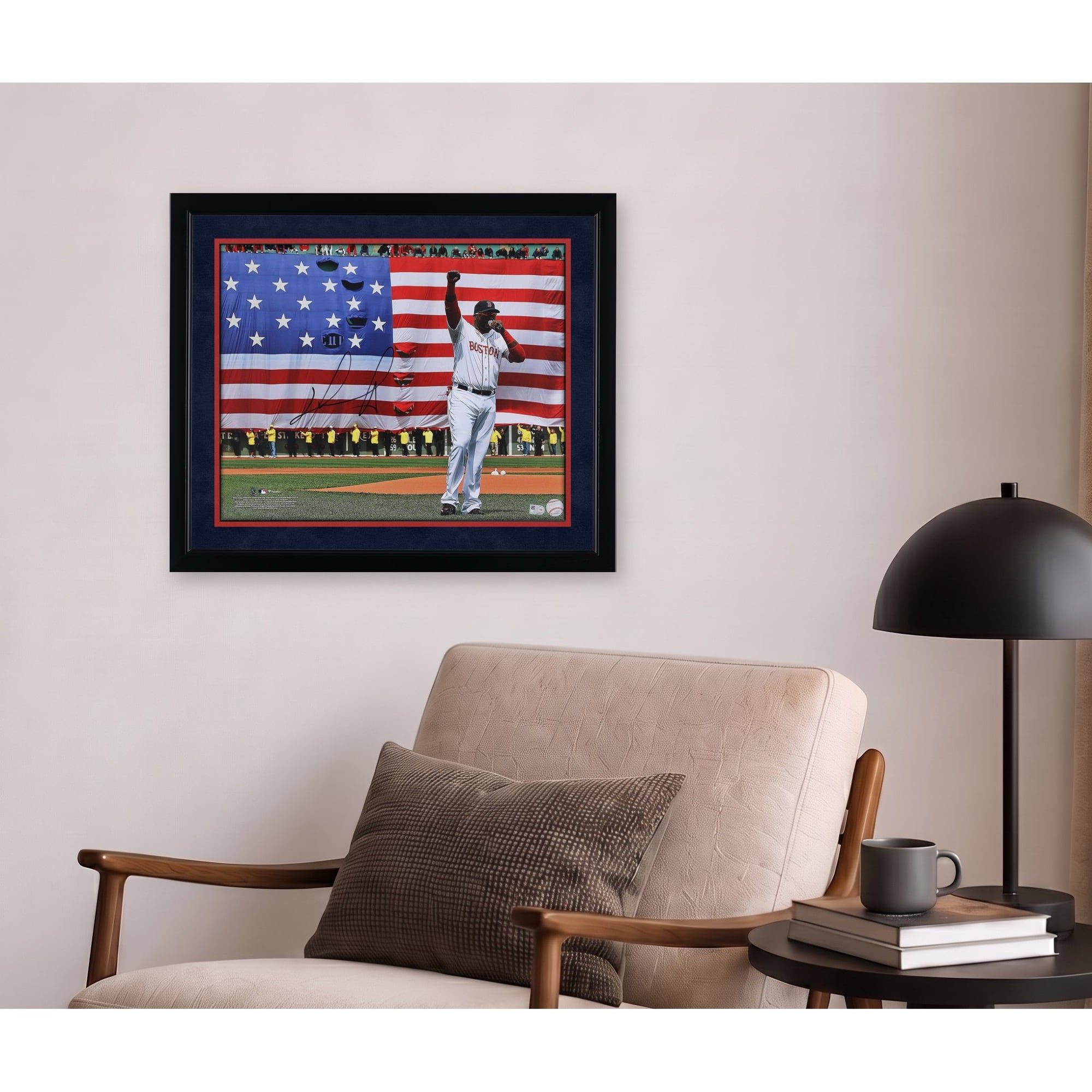 David Ortiz Boston Red Sox Autographed 16" x 20" Boston Strong Speech Photograph