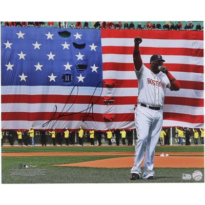 David Ortiz Boston Red Sox Autographed Fanatics Authentic 16" x 20" Boston Strong Speech Photograph  