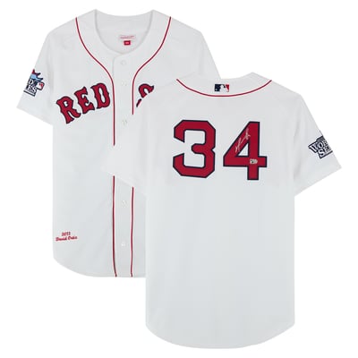 David Ortiz Boston Red Sox Autographed Fanatics Authentic White Mitchell & Ness 2013 Authentic Jersey  