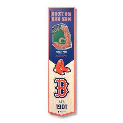Boston Red Sox Fanpoint 8'' x 32'' 3D StadiumView Banner
