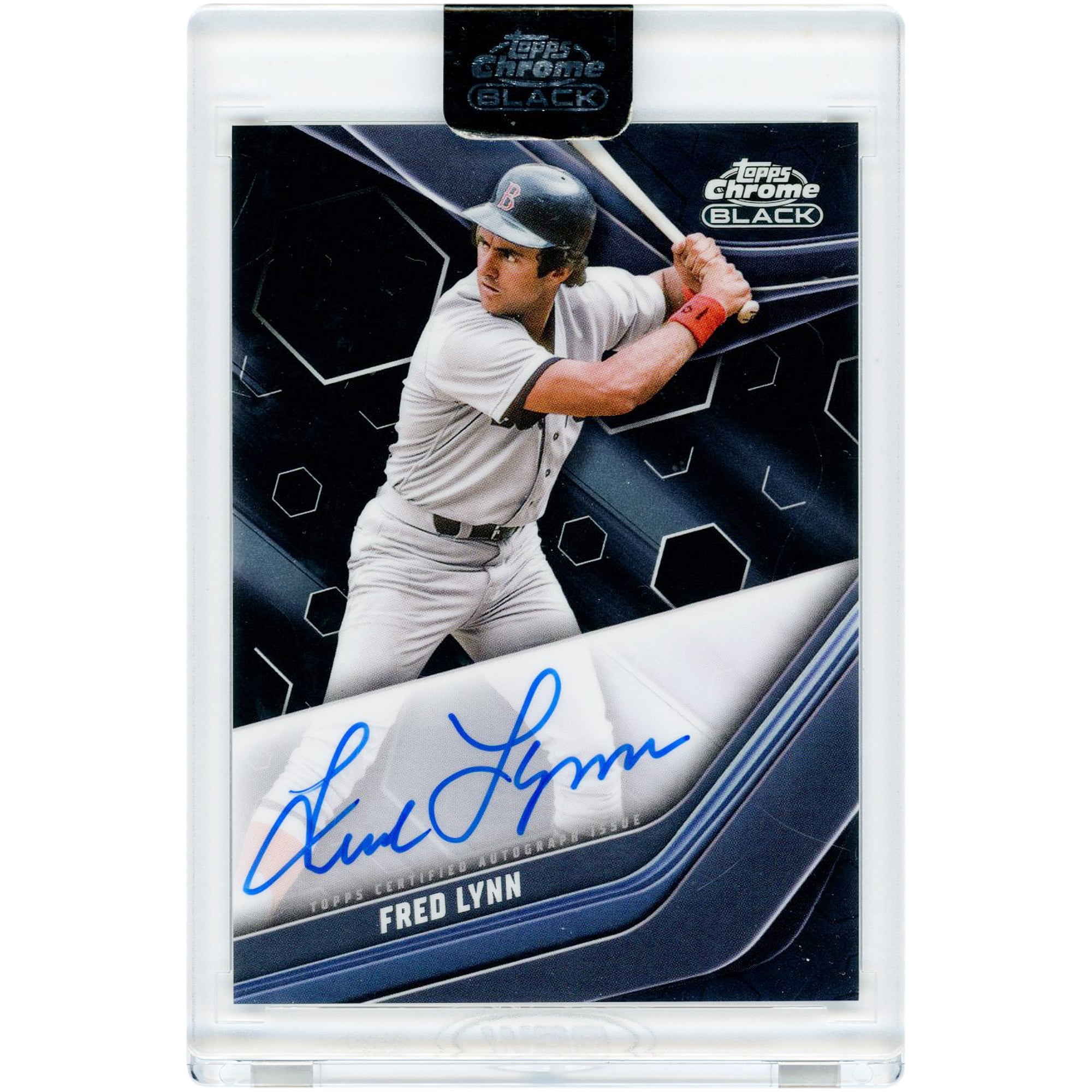 Fred Lynn Boston Red Sox Autographed 2023 Topps Chrome Black #CBA-FL Card
