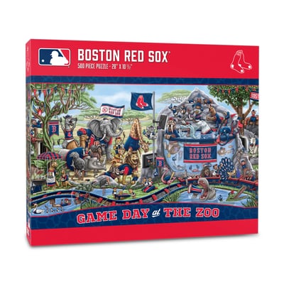 Boston Red Sox IDNA 10.5" x 28" Game Day at the Zoo 500-Piece Puzzle