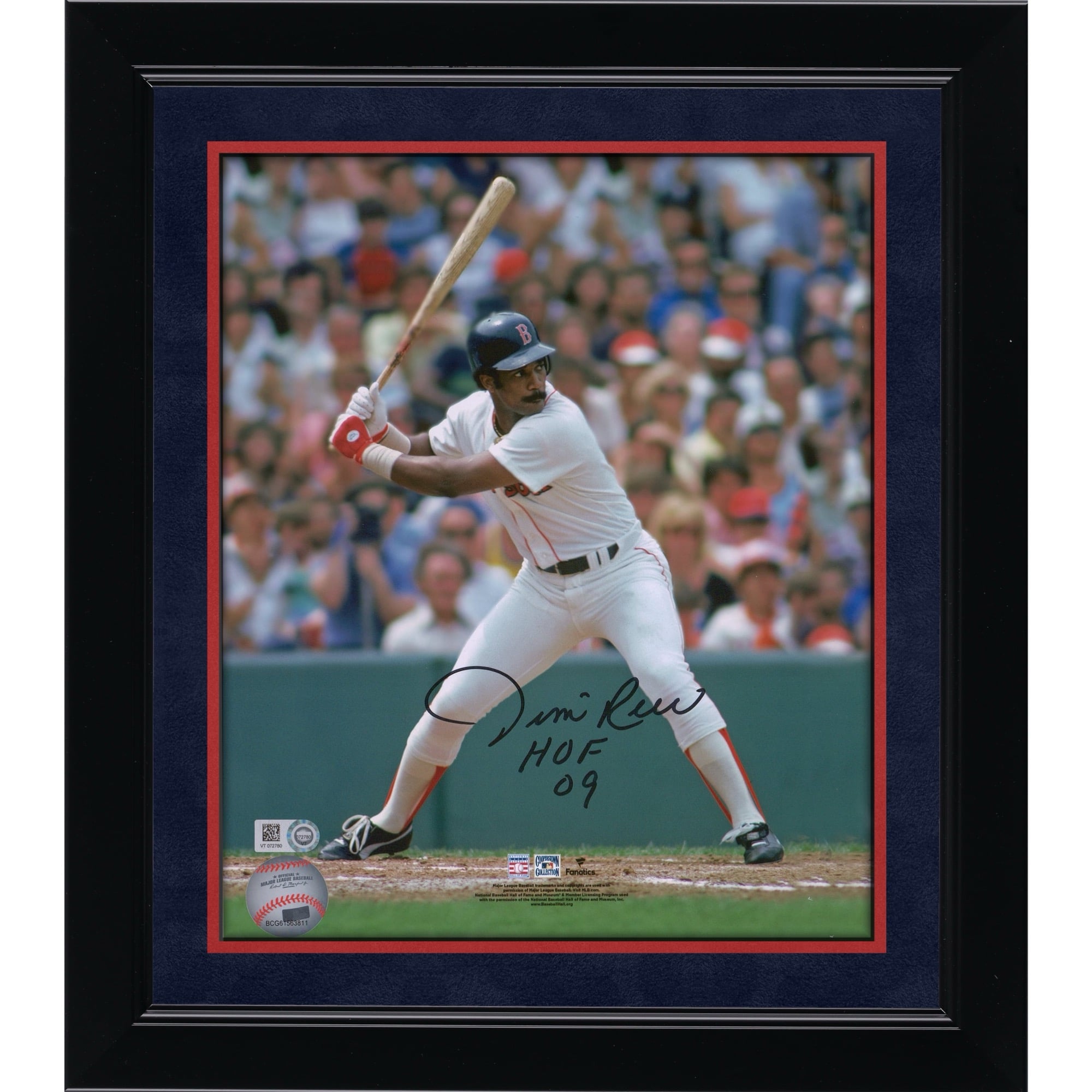 Jim Rice Boston Red Sox Autographed 8'' x 10'' Batting Stance Photograph with ''HOF 09'' Inscription