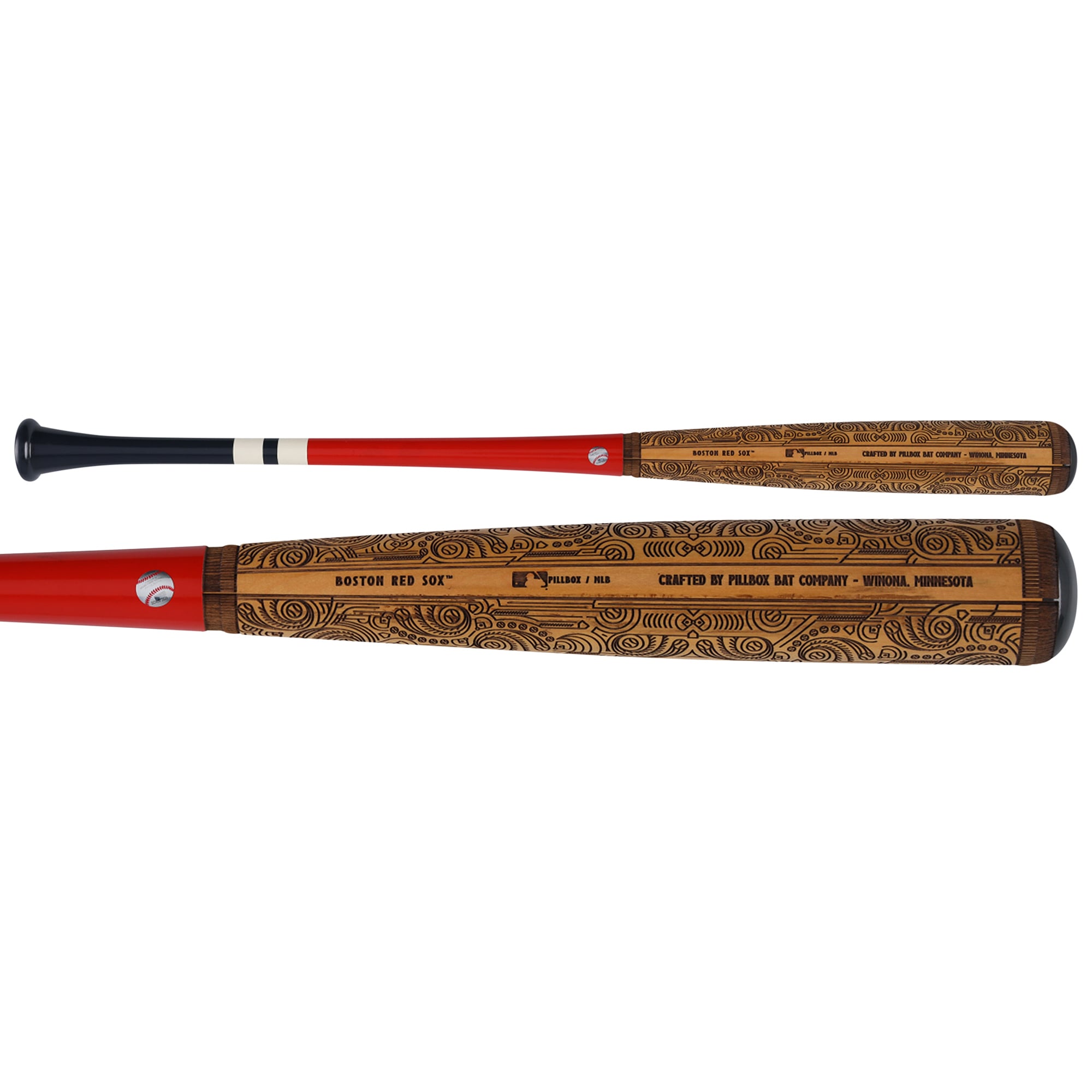 Bâton de baseball autographié par Jim Rice (Red Sox de Boston), série Pillbox Bat Company, avec inscriptions multiples - Édition limitée n° 5/5