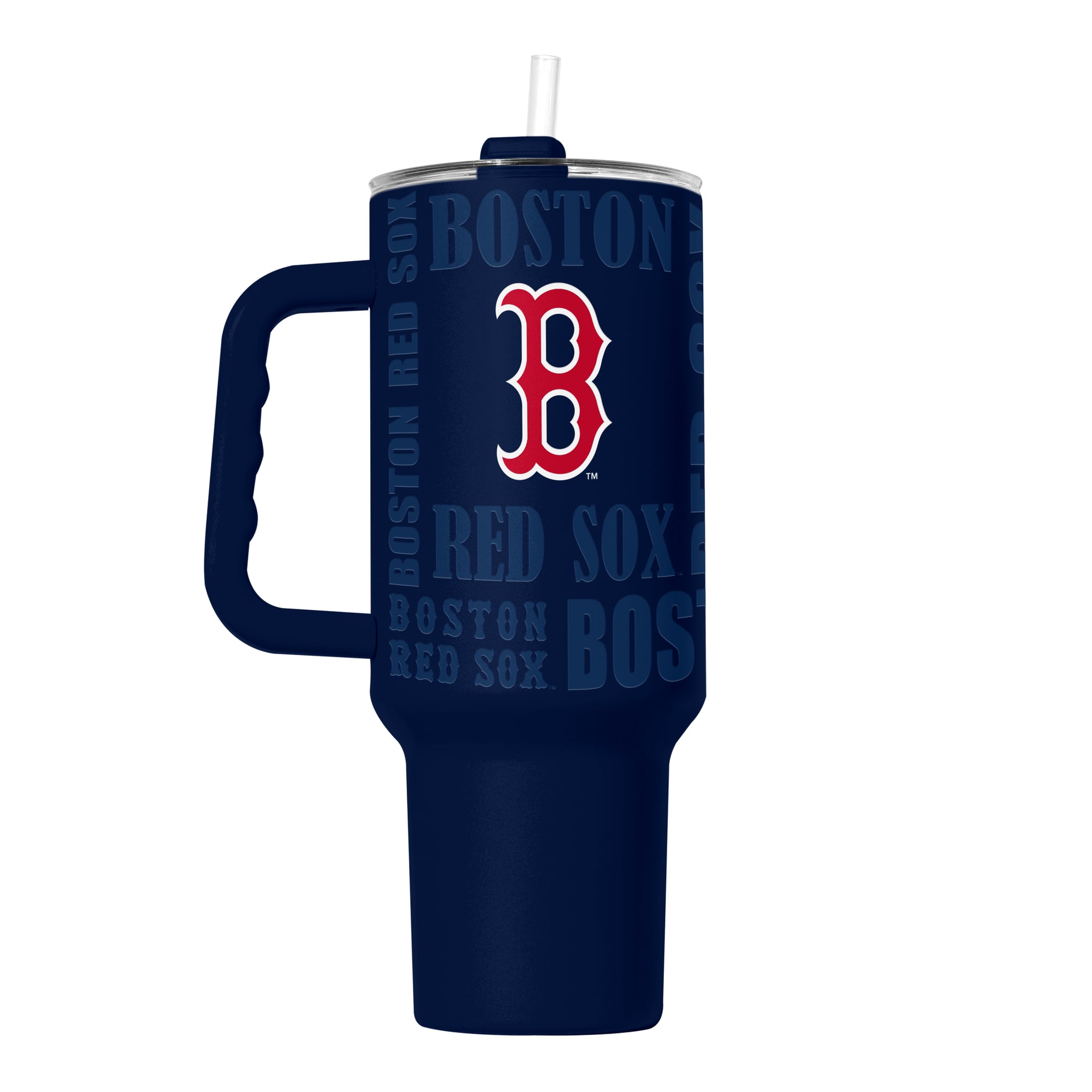 Gobelet isotherme Logo Brands Boston Red Sox 40 oz Replay avec revêtement en poudre