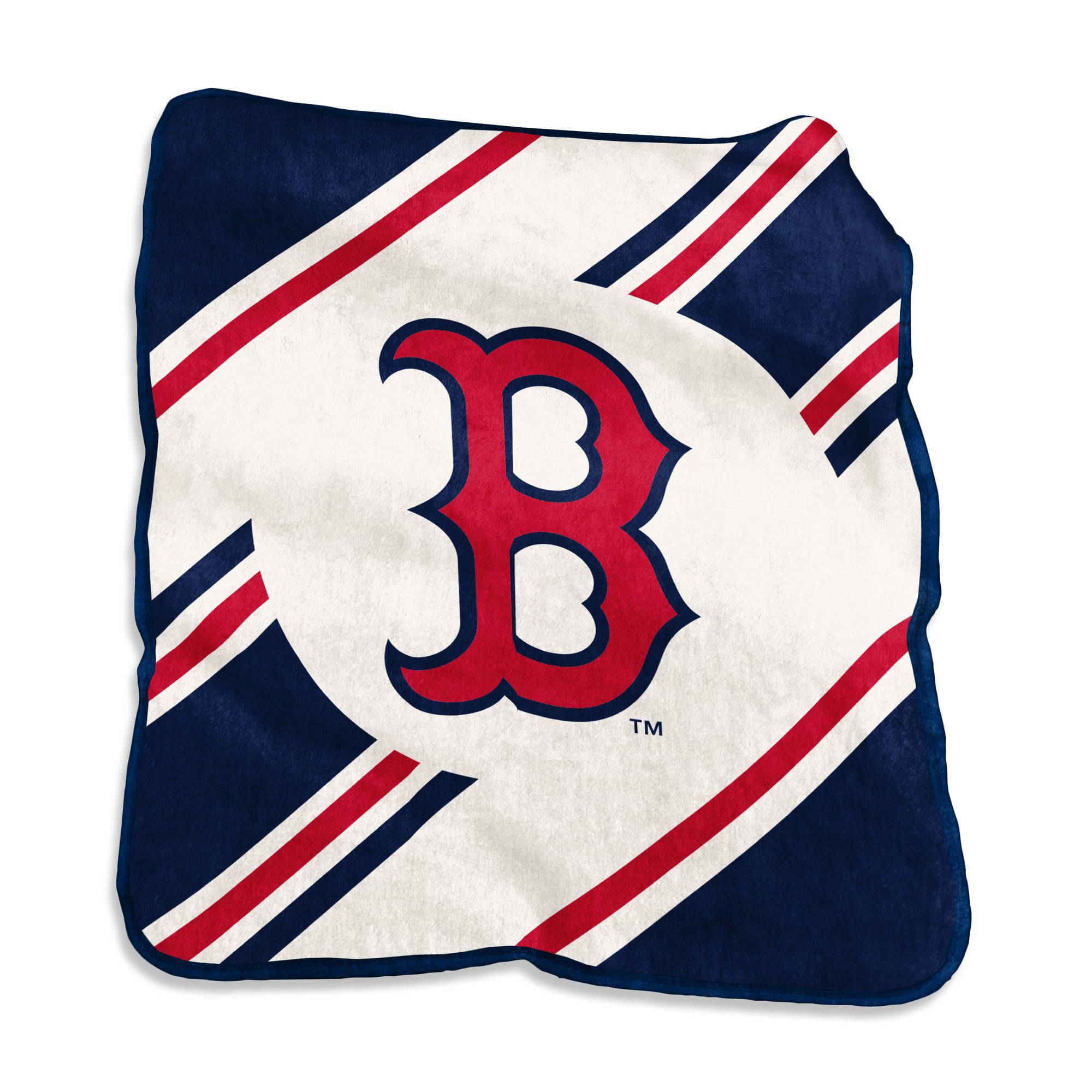 Couverture à rayures Raschel 50 po x 60 po avec logo des Red Sox de Boston