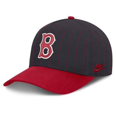 Boston Red Sox Nike Male Cooperstown Rise A-Frame Adjustable Hat - Navy/Red