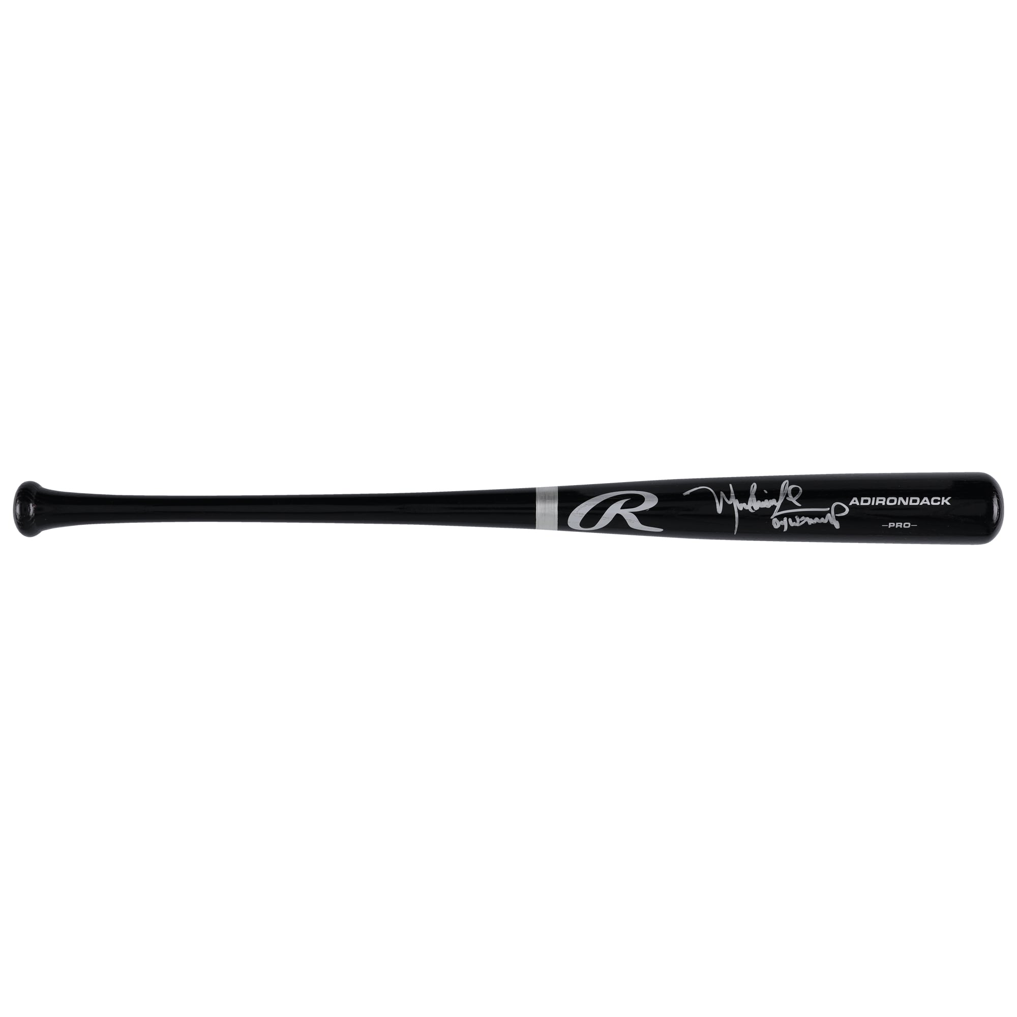 Manny Ramirez Boston Red Sox Autographed Black Rawlings Pro Bat with "04 WS MVP" Inscription
