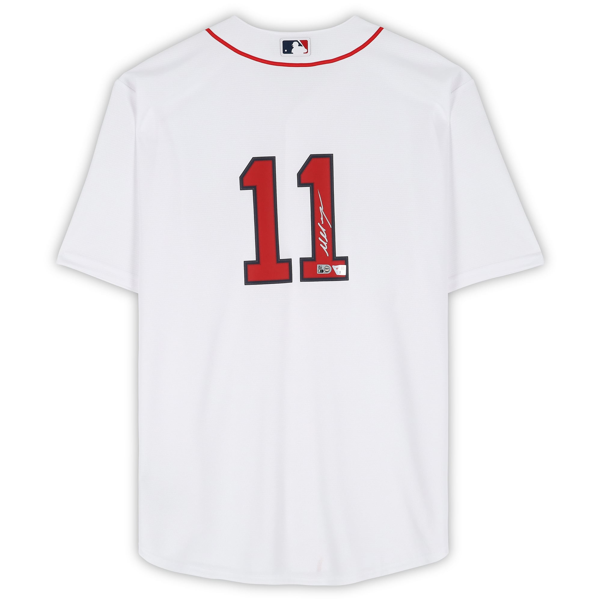 Maillot réplique blanc Nike autographié de Marcelo Mayer, des Red Sox de Boston