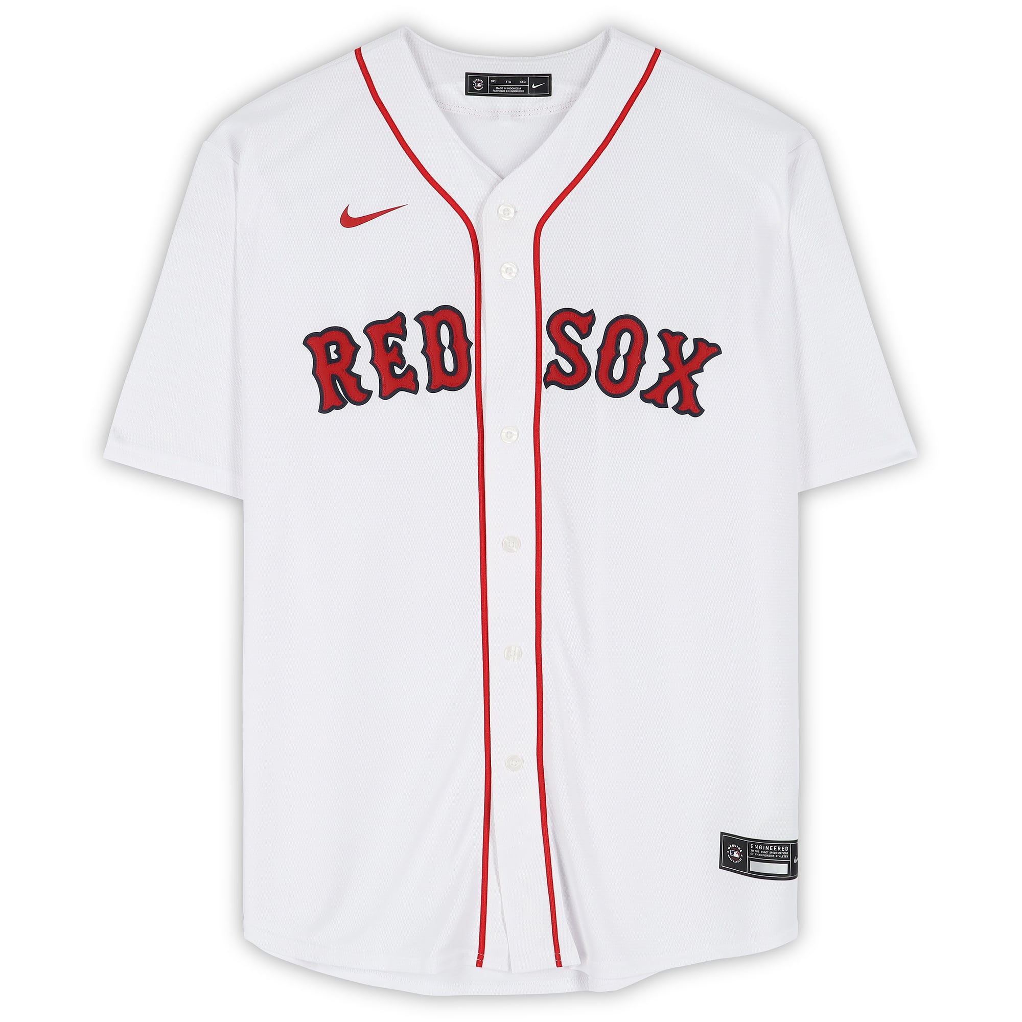 Maillot réplique blanc Nike autographié de Marcelo Mayer, des Red Sox de Boston