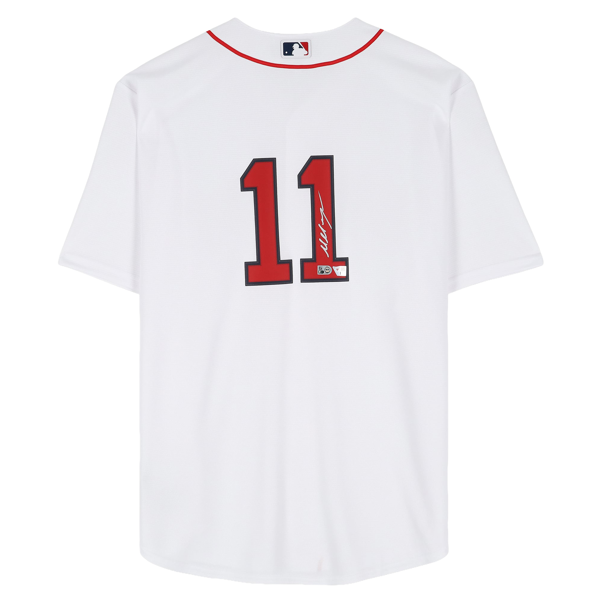 Maillot réplique blanc Nike autographié de Marcelo Mayer, des Red Sox de Boston