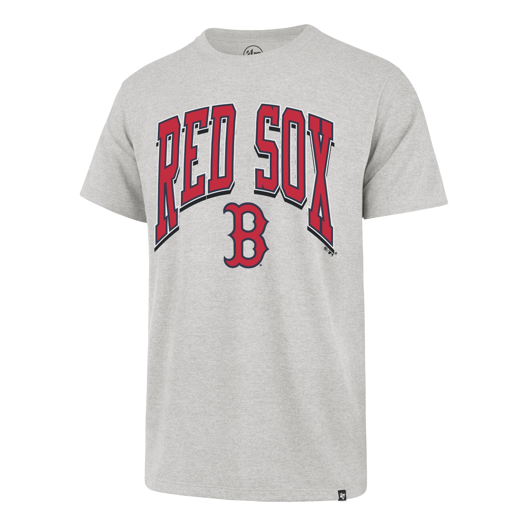 T-shirt Franklin gris Boston Red Sox « Walk Tall » pour homme, numéro 47