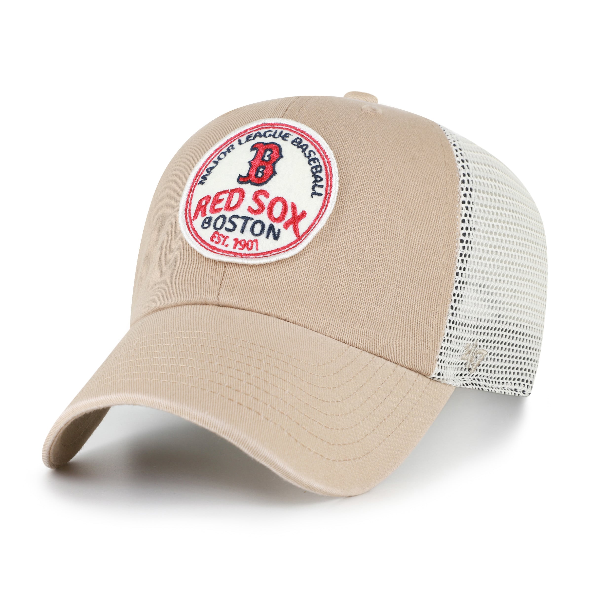 Casquette ajustable kaki Boston Red Sox « Clean Up » pour homme, modèle 47