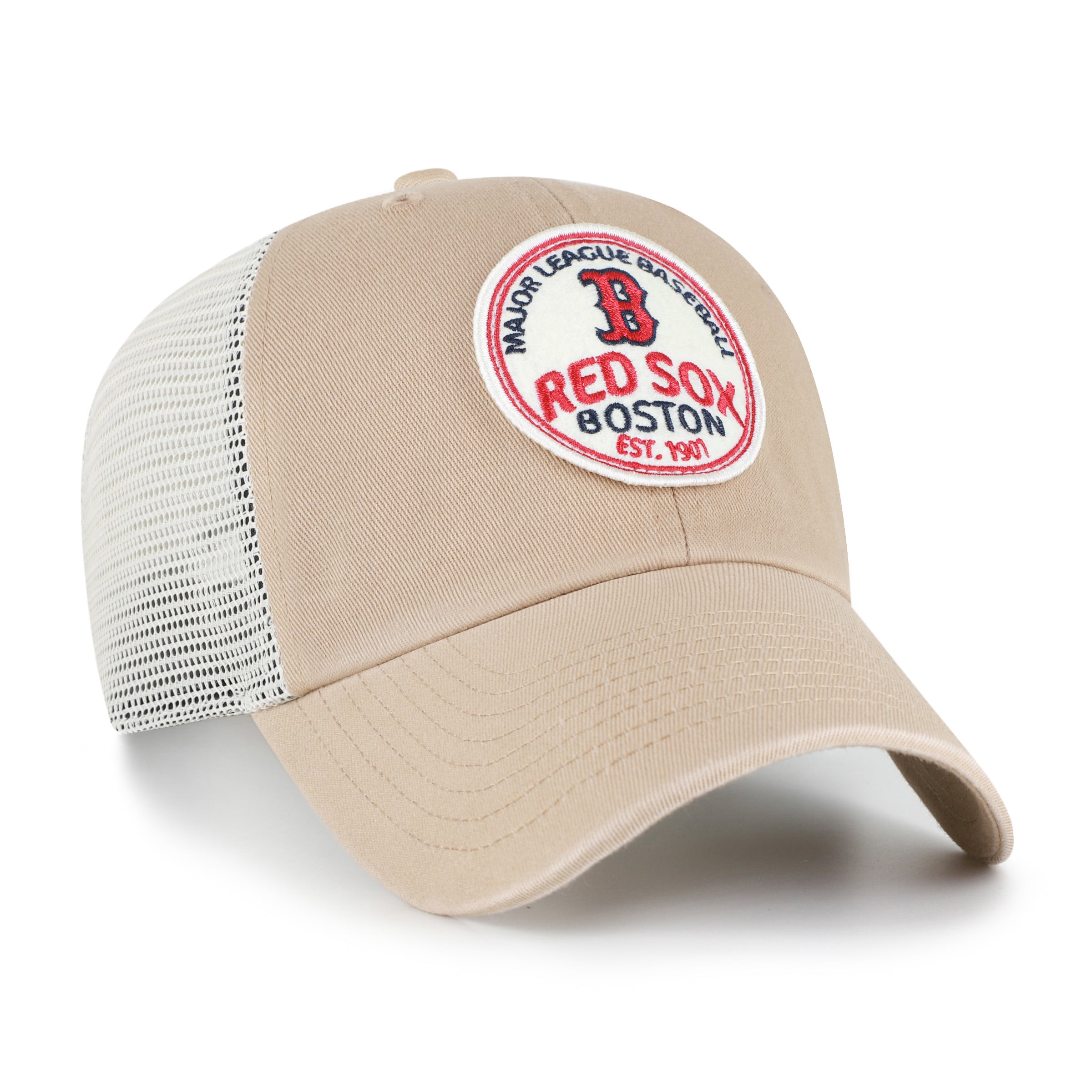 Casquette ajustable kaki Boston Red Sox « Clean Up » pour homme, modèle 47