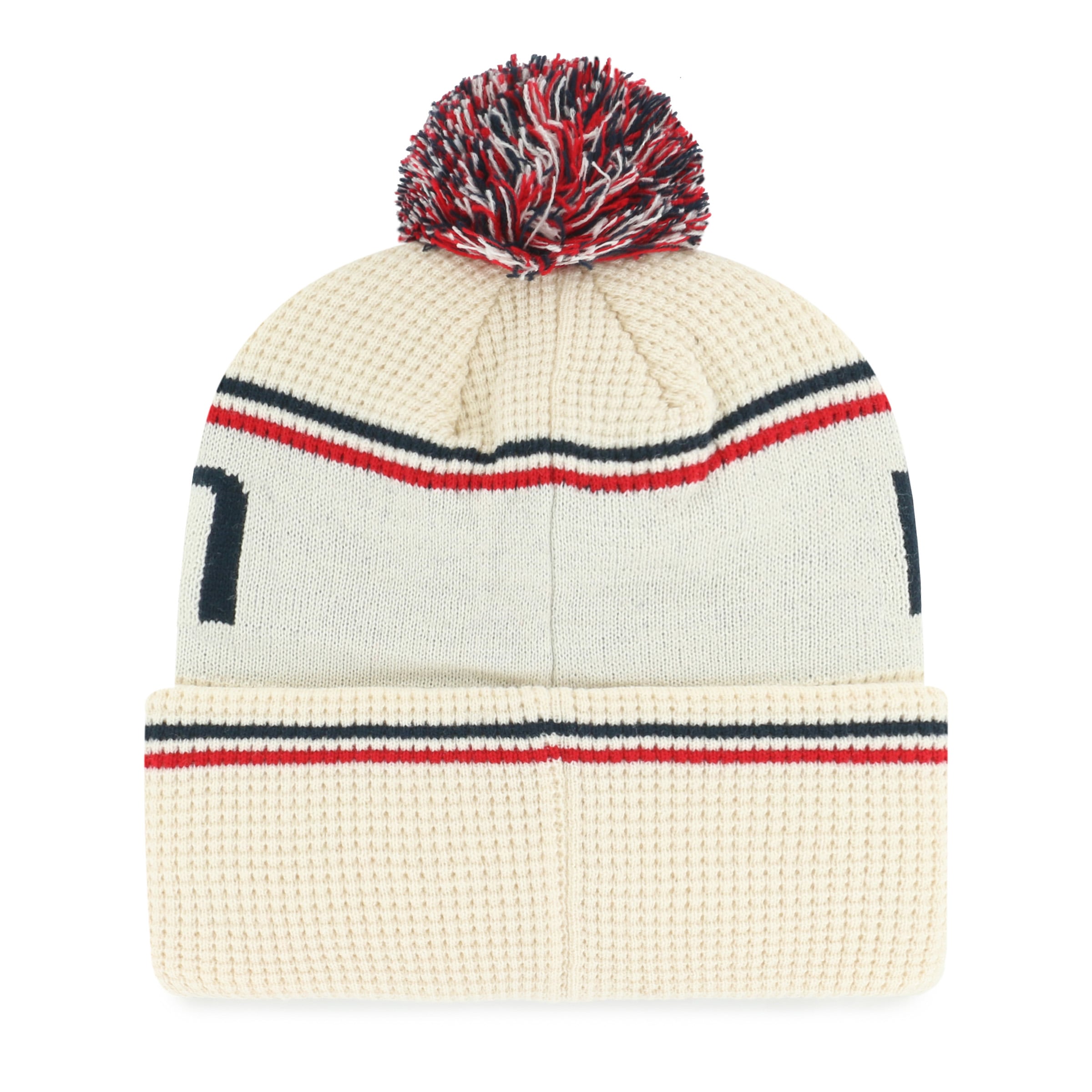 Bonnet à revers en maille naturelle Boston Red Sox '47 avec pompon