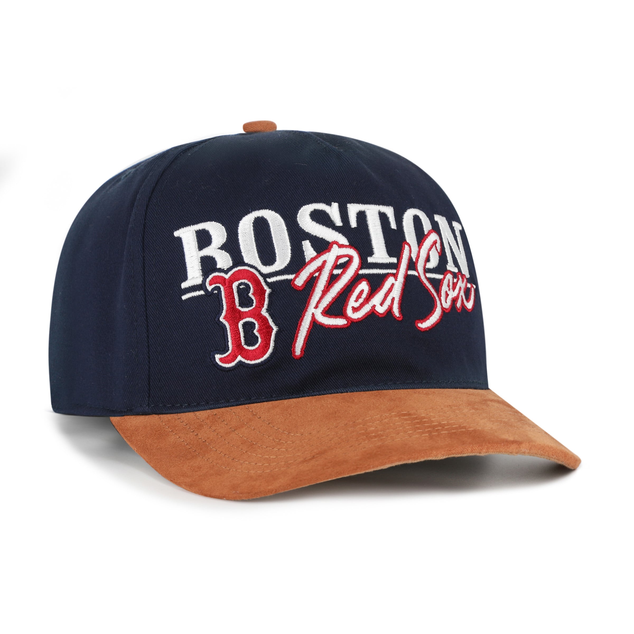 Casquette ajustable Boston Red Sox Scribe Line Hitch, bleu marine/marron clair, modèle 47