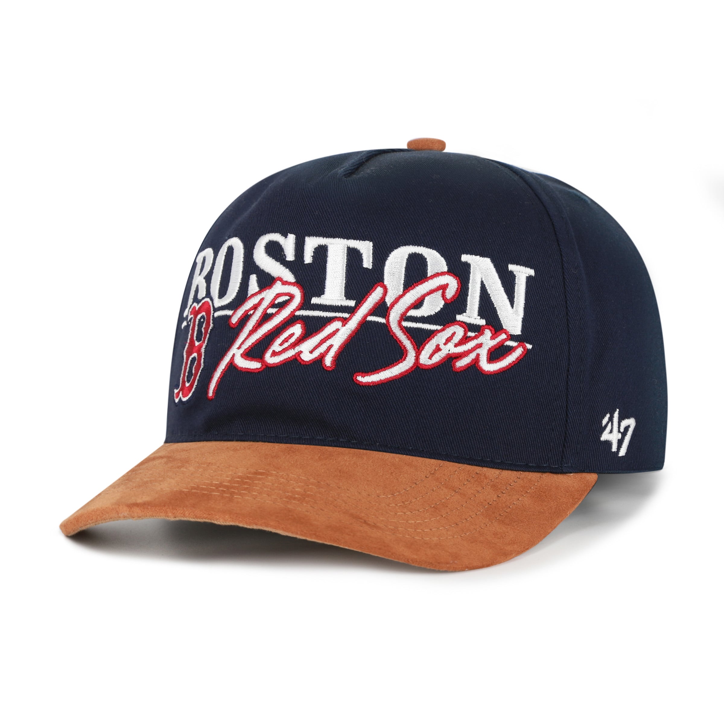 Casquette ajustable Boston Red Sox Scribe Line Hitch, bleu marine/marron clair, modèle 47