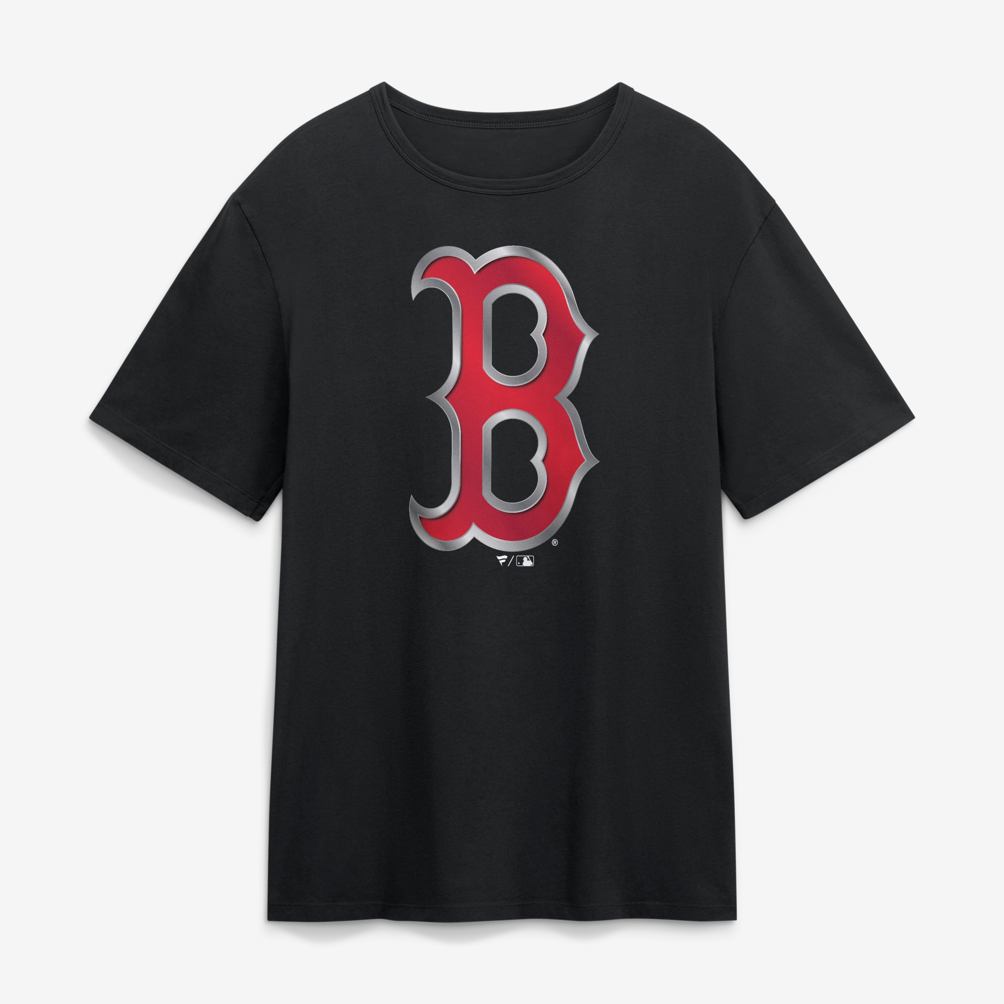 Men's Black Boston Red Sox Metallic Mascot T-Shirt