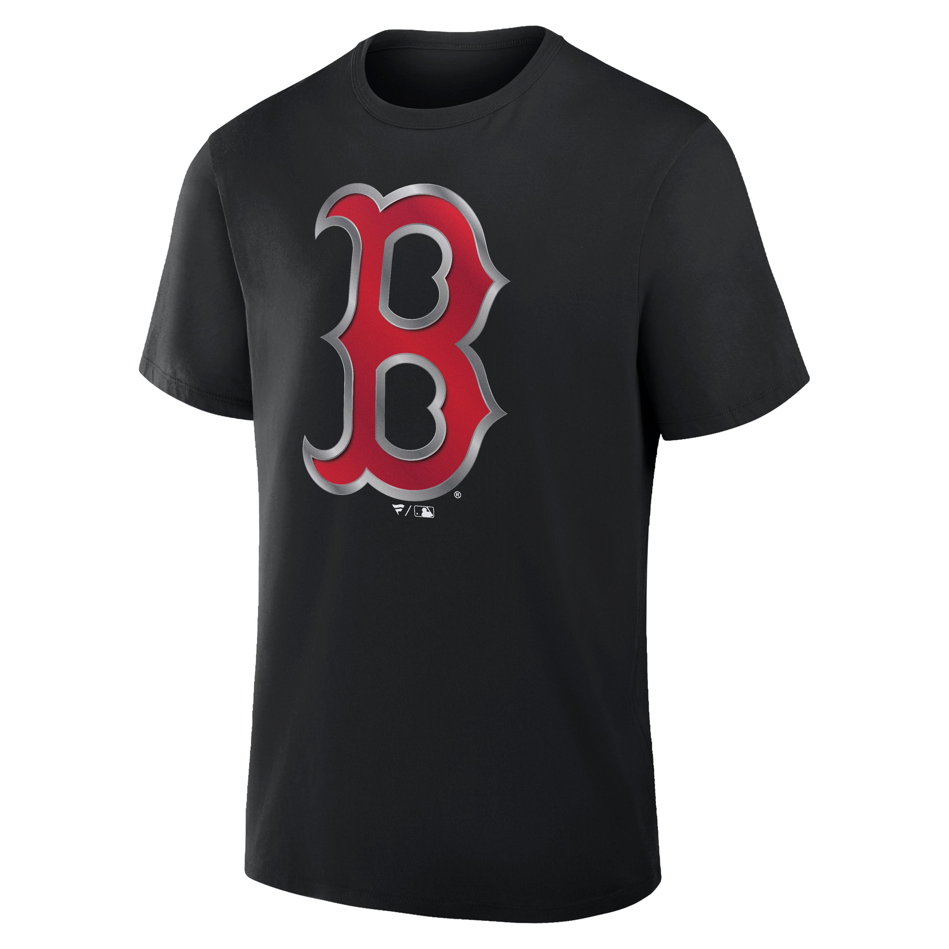 Men's Black Boston Red Sox Metallic Mascot T-Shirt