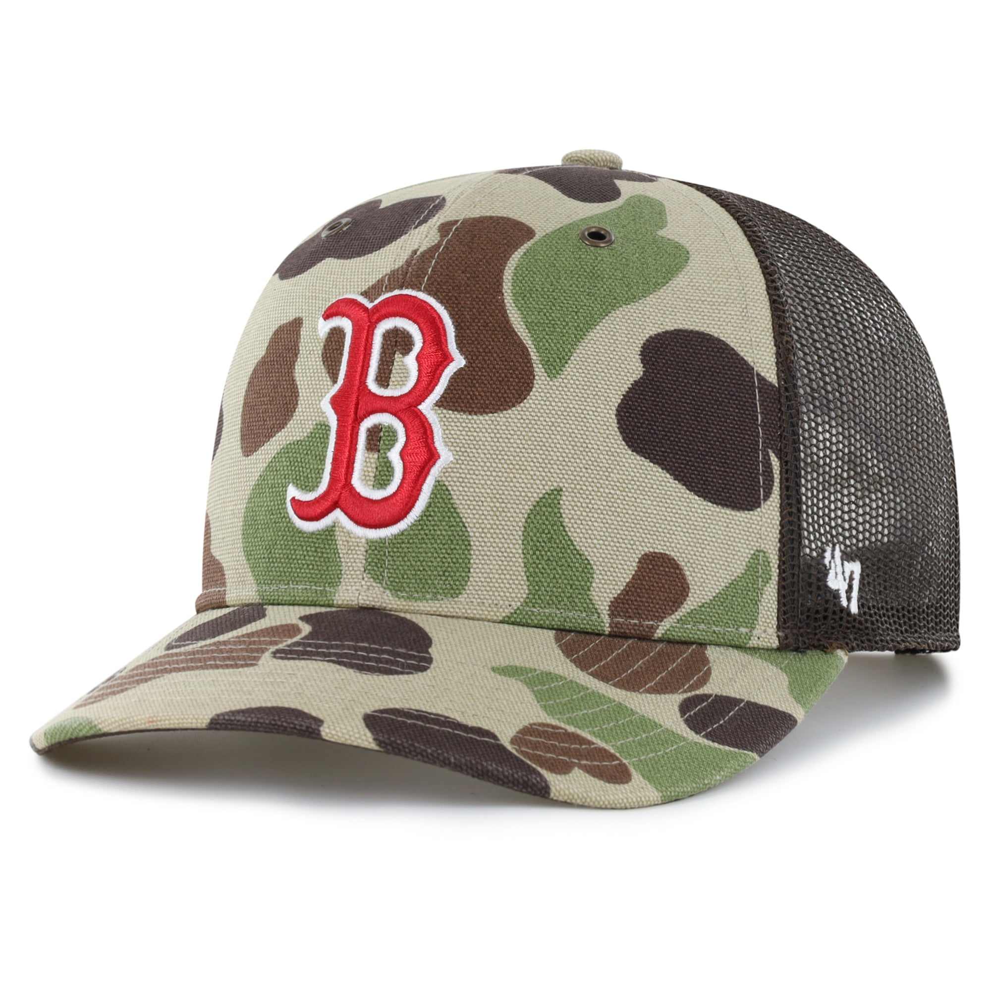 Casquette trucker ajustable Carhartt x '47 Camo Boston Red Sox Duck pour homme