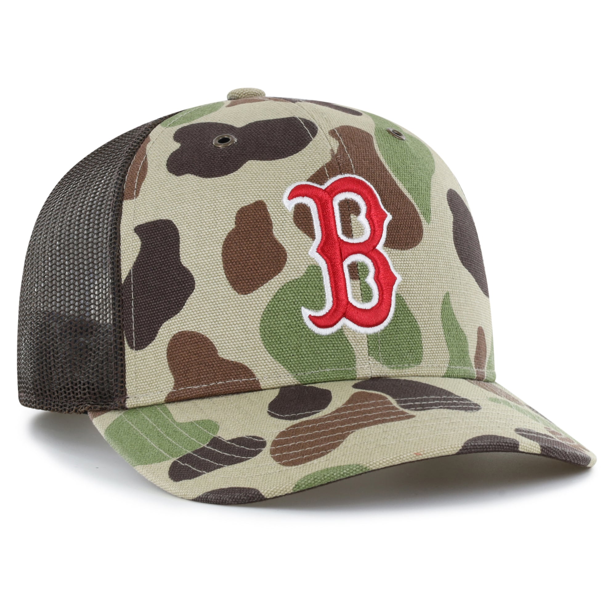 Casquette trucker ajustable Carhartt x '47 Camo Boston Red Sox Duck pour homme