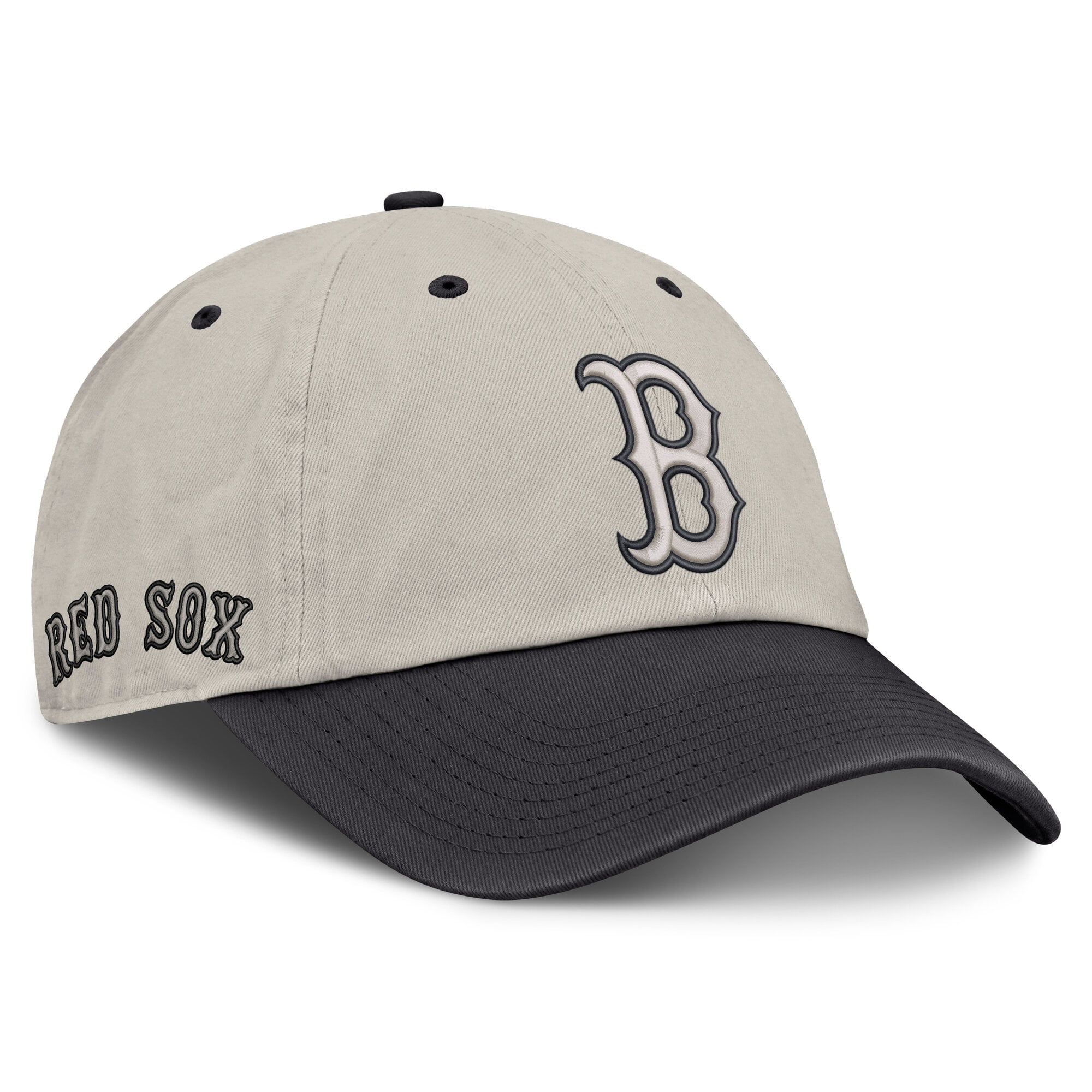 Men's Fanatics Beige/Charcoal Boston Red Sox Frame Adjustable Hat