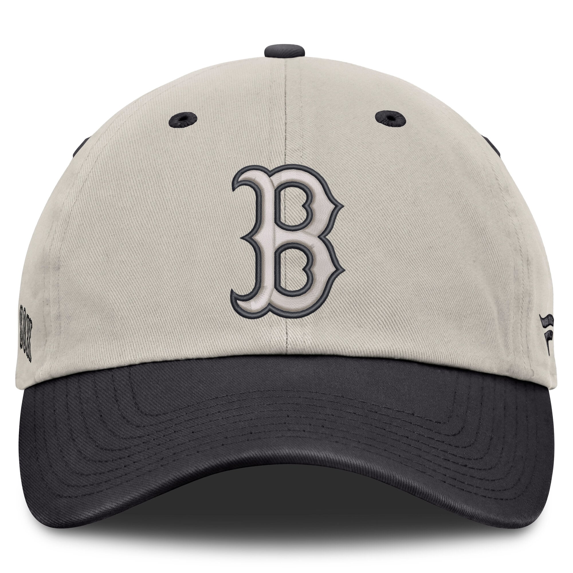 Men's Fanatics Beige/Charcoal Boston Red Sox Frame Adjustable Hat