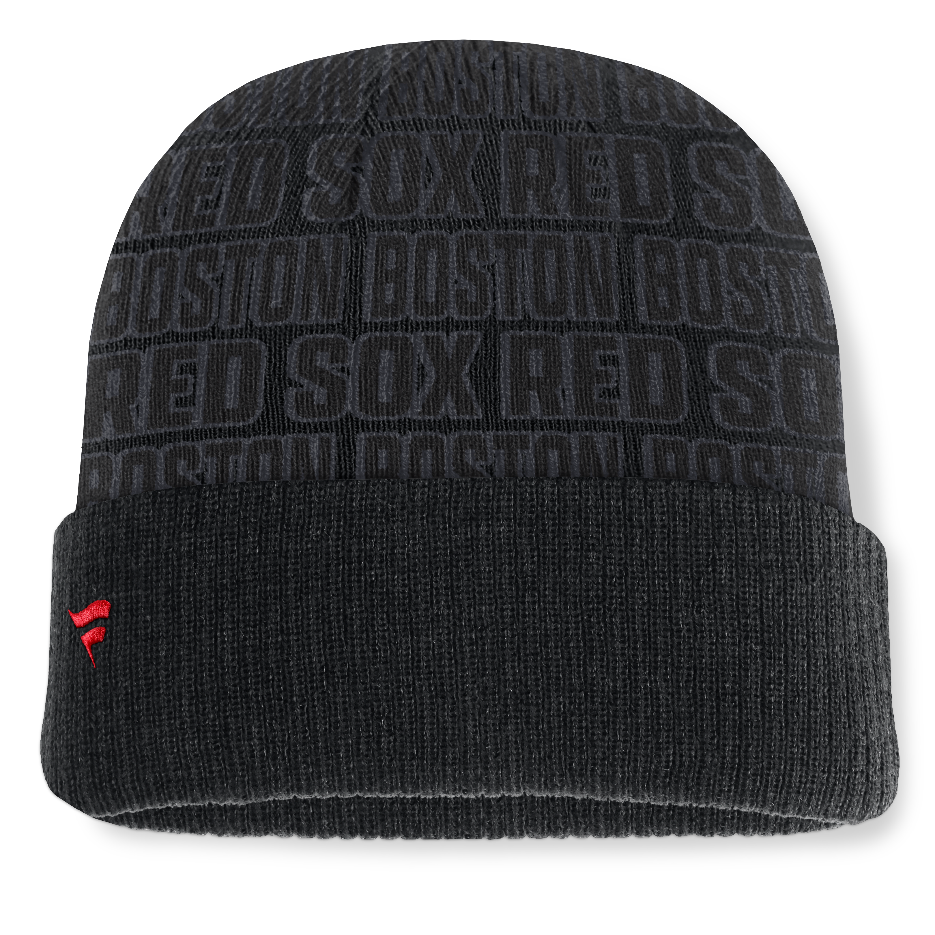 Men's Fanatics Black Boston Red Sox Backstop Cuffed Knit Hat