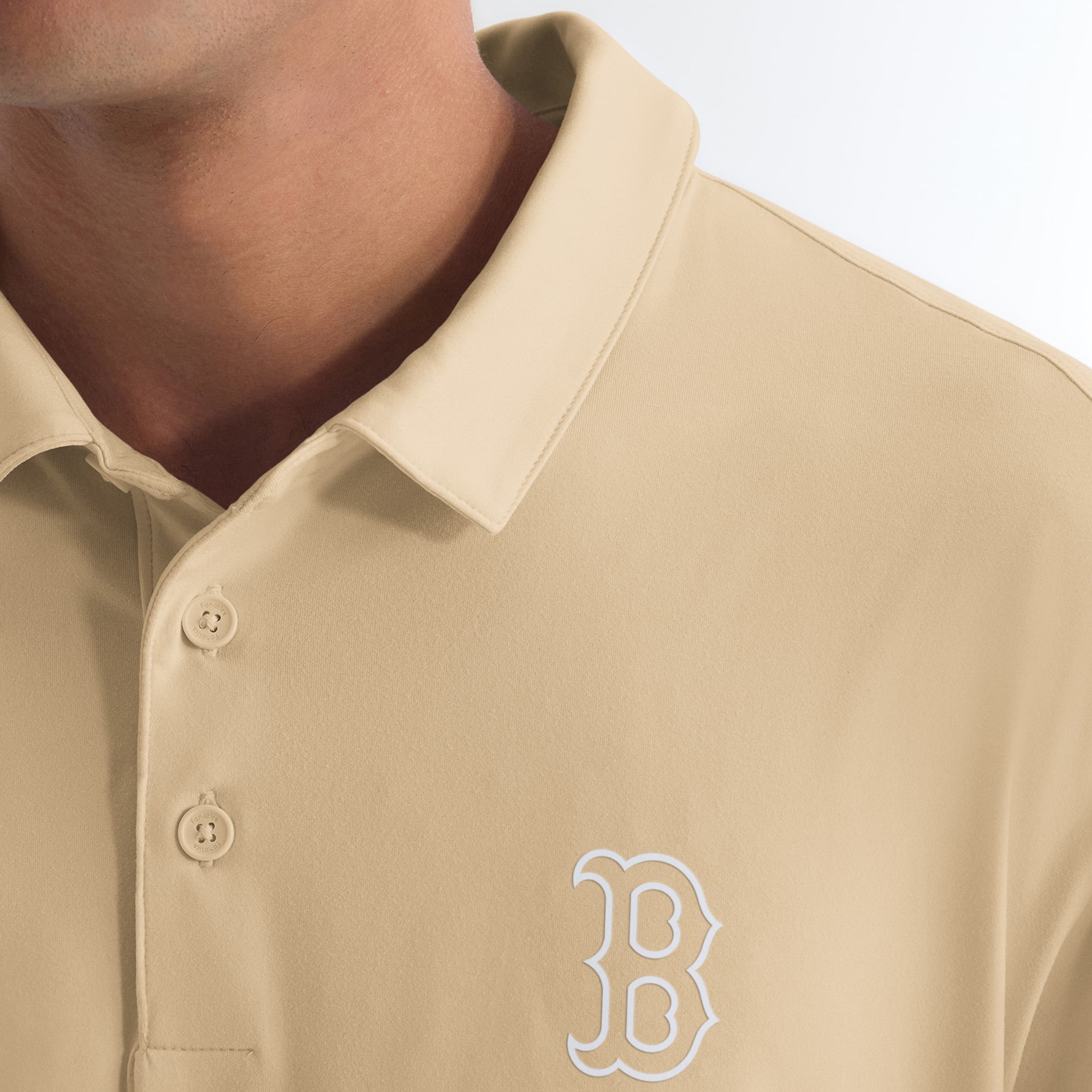 Polo à pochette kaki Boston Red Sox pour homme de Fanatics
