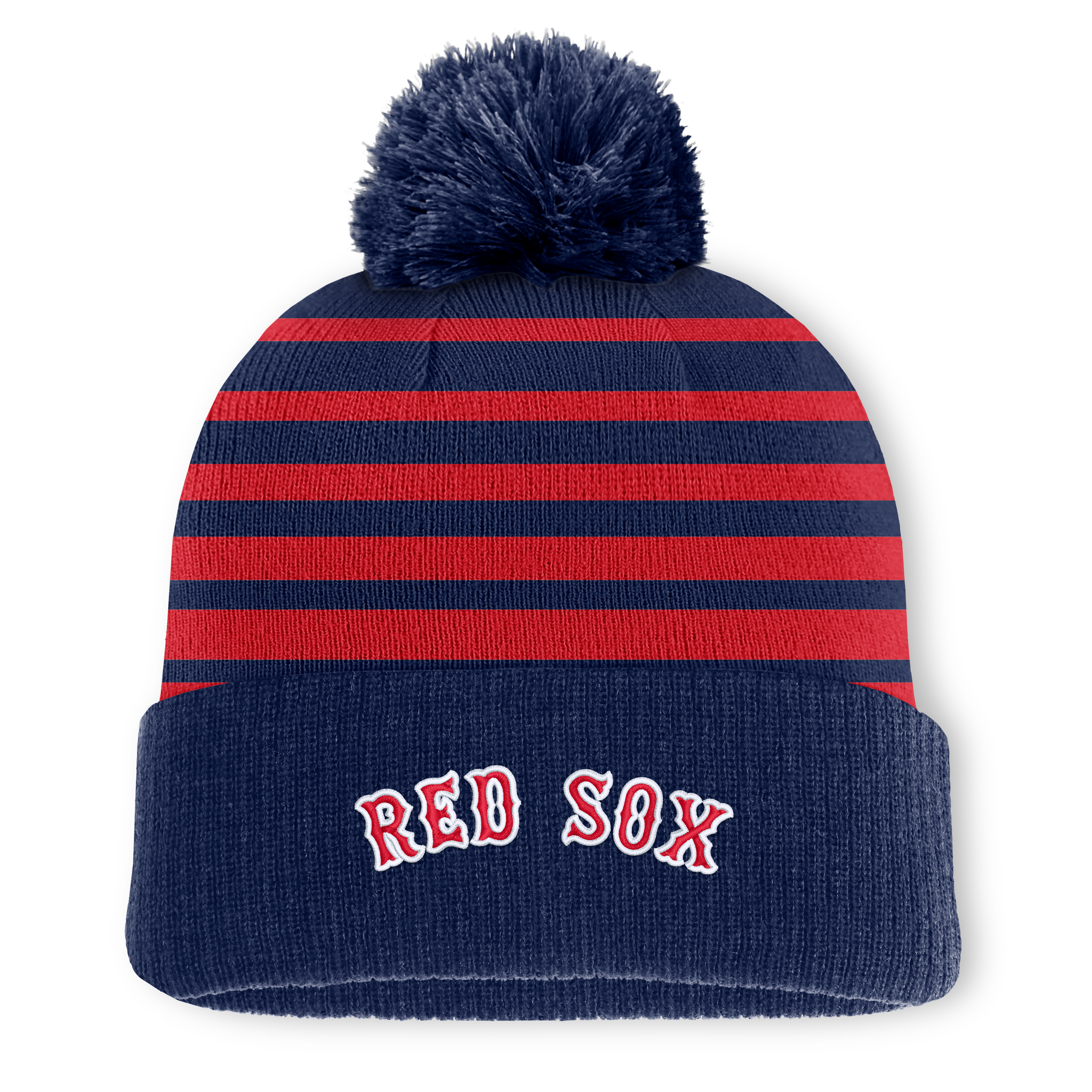 Men's Fanatics Navy Boston Red Sox Gradual Knit Hat with Pom