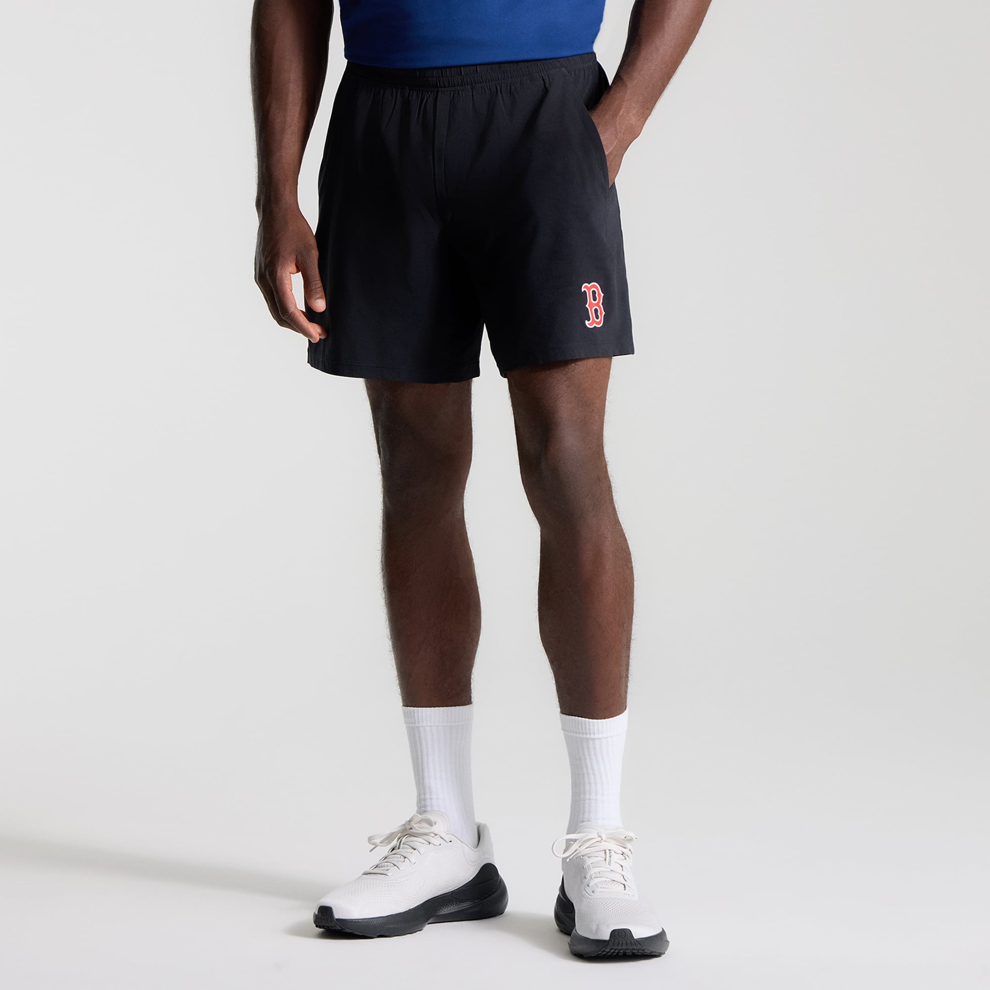 Short sans doublure Pace Breaker Boston Red Sox noir pour homme de 7 pouces (18 cm) la marque lululemon