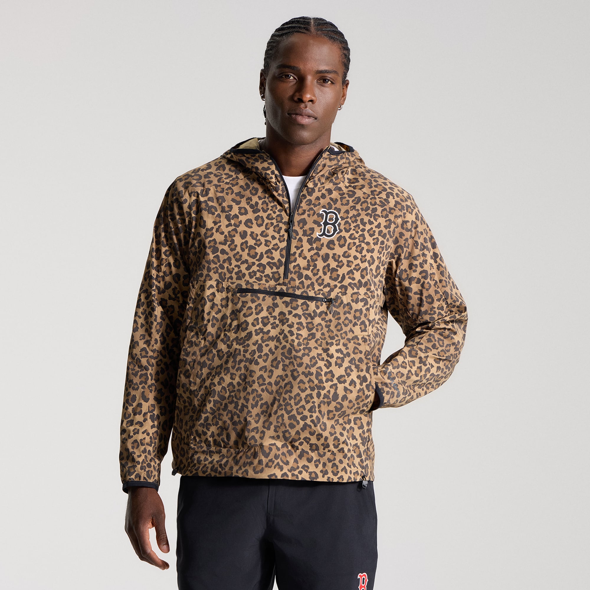Anorak de course multipoches pour homme lululemon Boston Red Sox *Léopard