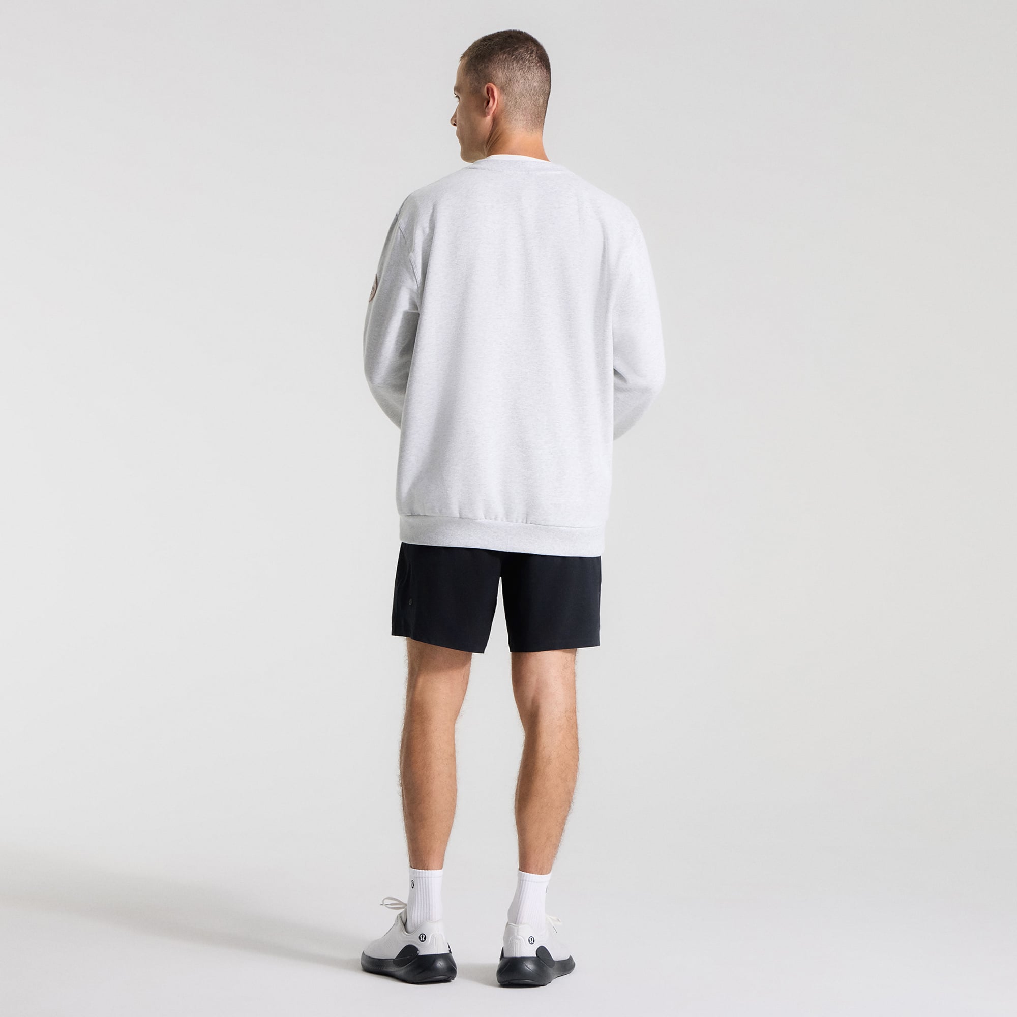 Men's lululemon Heathered Core Ultra Light Grey Boston Red Sox Steady State Sweatshirt