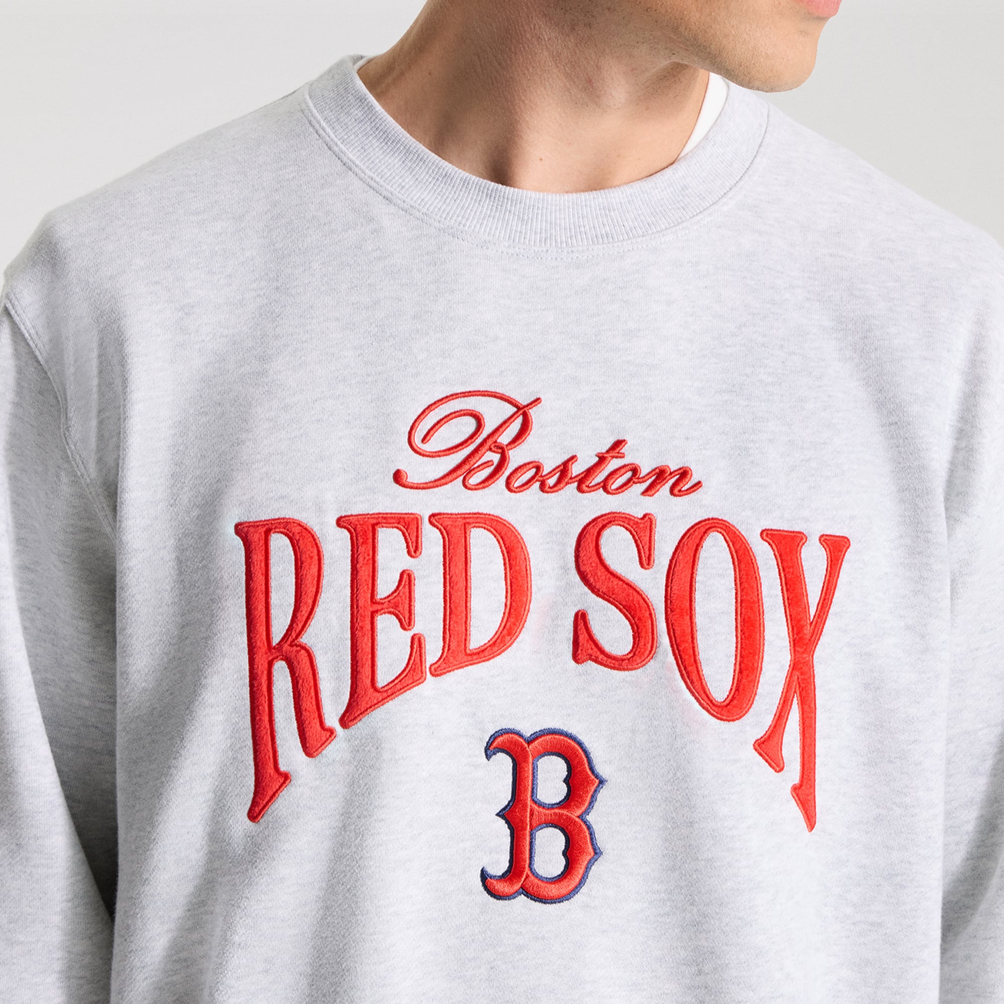 Men's lululemon Heathered Core Ultra Light Grey Boston Red Sox Steady State Sweatshirt