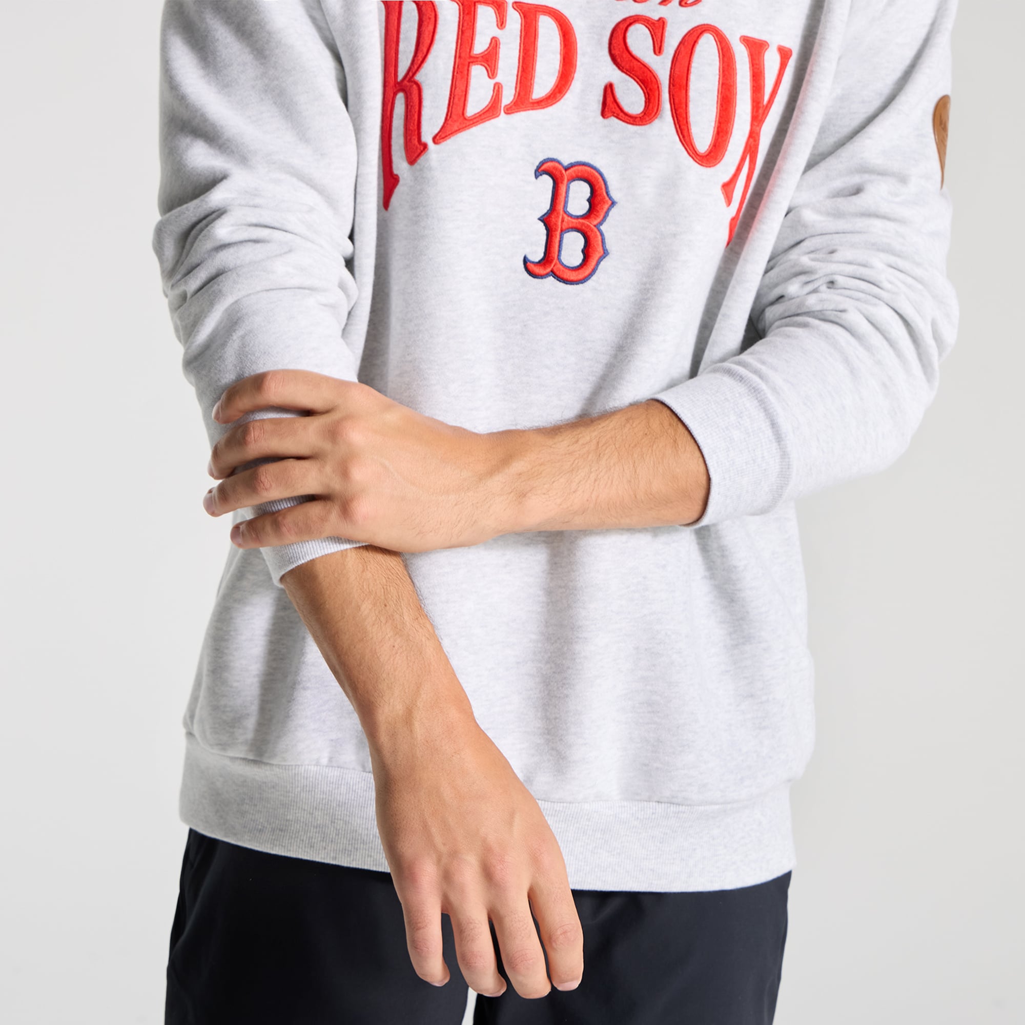 Men's lululemon Heathered Core Ultra Light Grey Boston Red Sox Steady State Sweatshirt