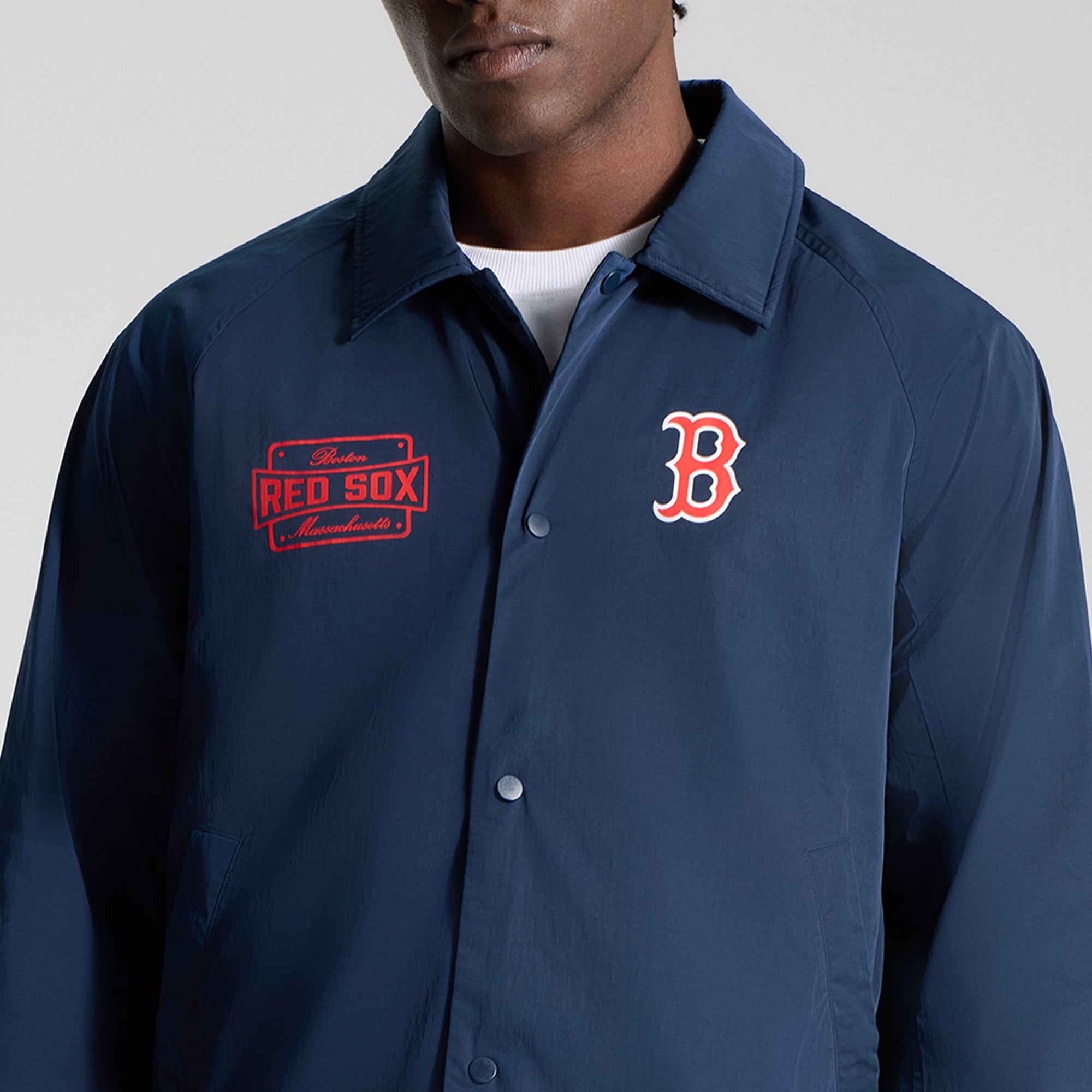 Veste d'entraîneur raglan lululemon True Navy Boston Red Sox pour homme
