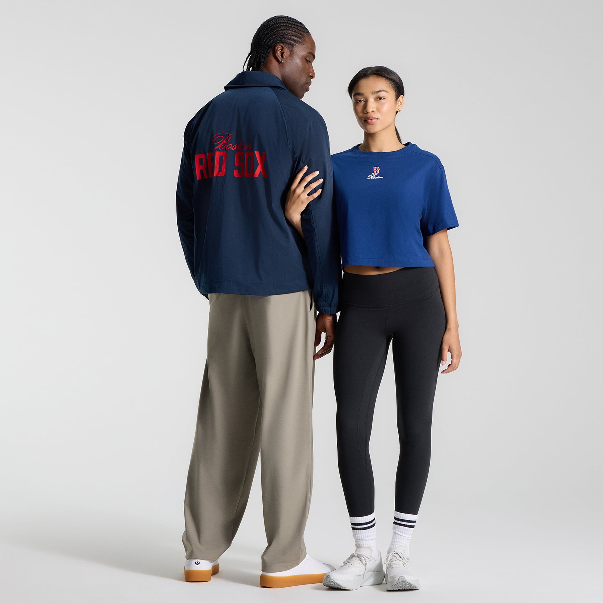 Veste d'entraîneur raglan lululemon True Navy Boston Red Sox pour homme