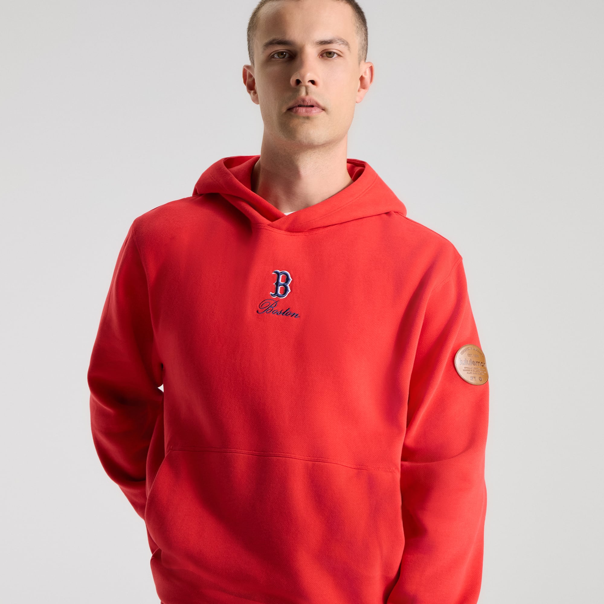 Men's lululemon True Red Boston Sox Steady State Hoodie