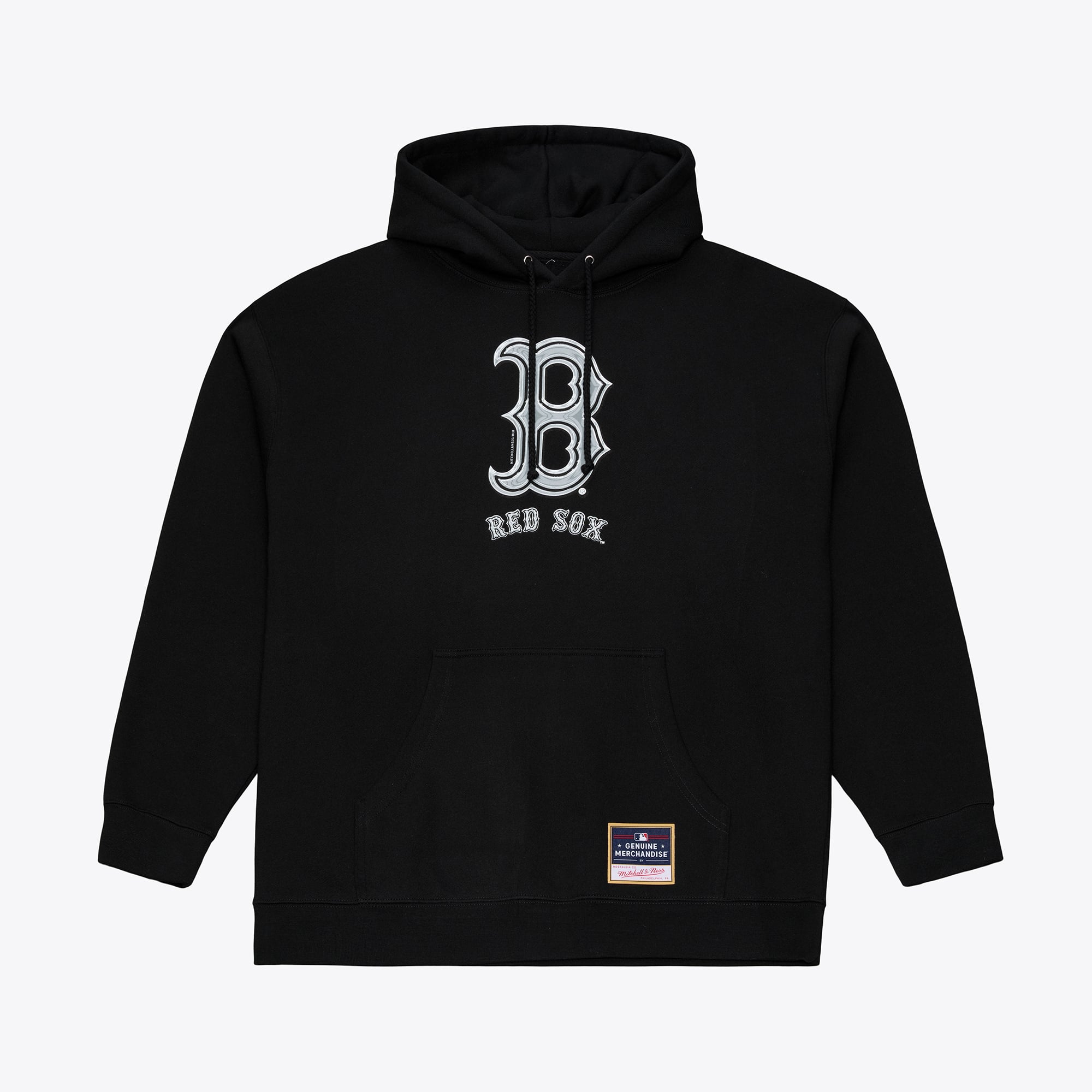 Men's Mitchell & Ness Black Boston Red Sox Chrome Hoodie