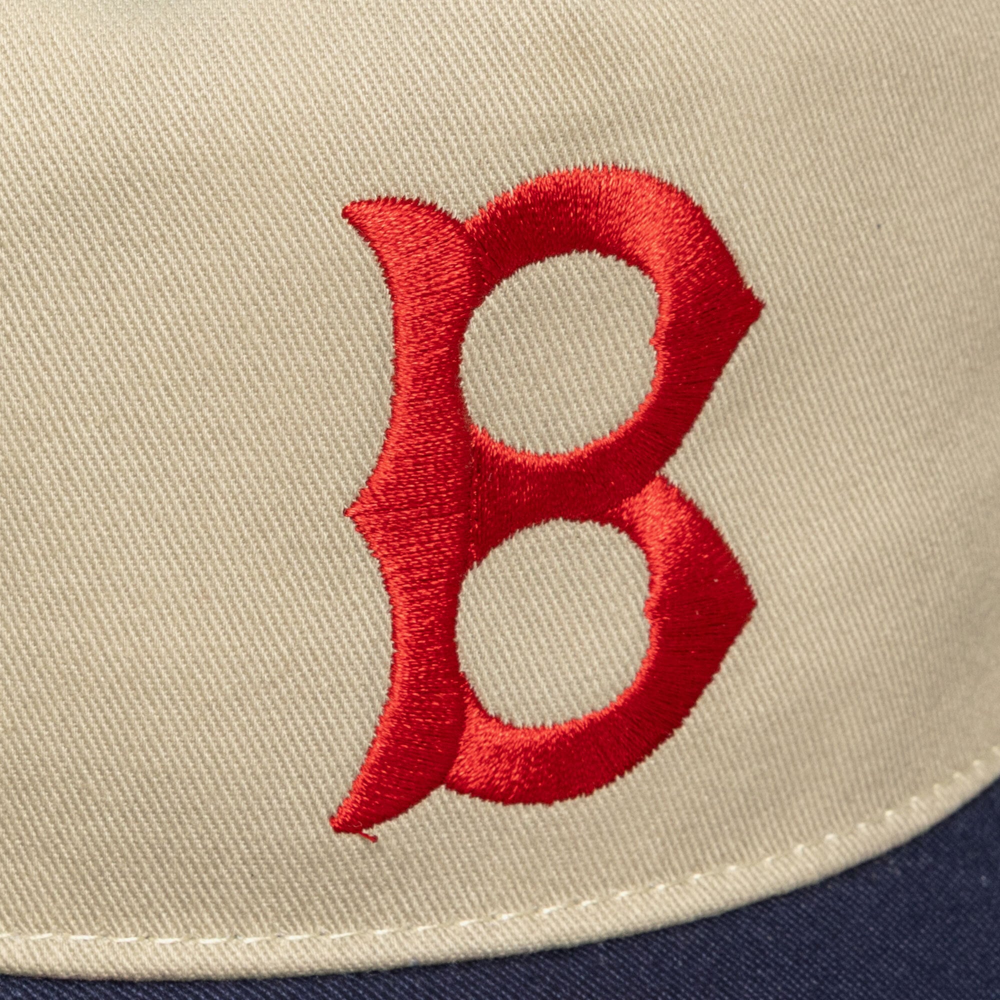 Men's Mitchell & Ness Cream Boston Red Sox Retro Roots Cooperstown Snapback Hat