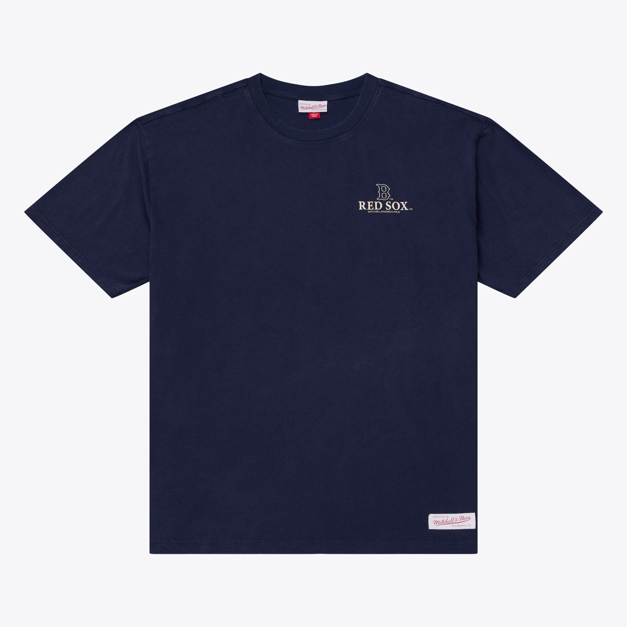 Men's Mitchell & Ness Navy Boston Red Sox Core Essentials T-Shirt