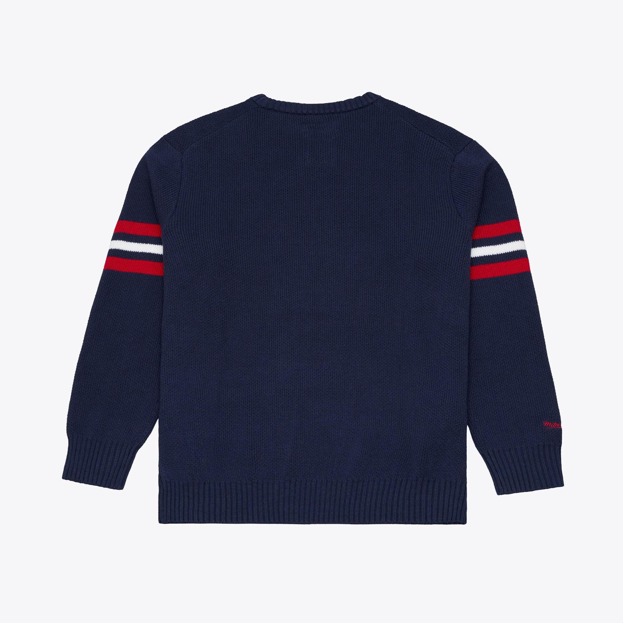 Men's Mitchell & Ness Navy Boston Red Sox Head Coach Sweater