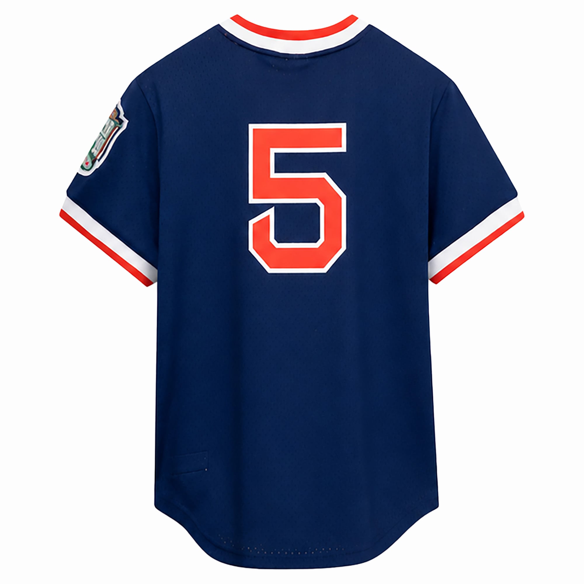 Men's Mitchell & Ness Nomar Garciaparra Navy Boston Red Sox Big Tall Cooperstown Mesh Batting Practice Jersey
