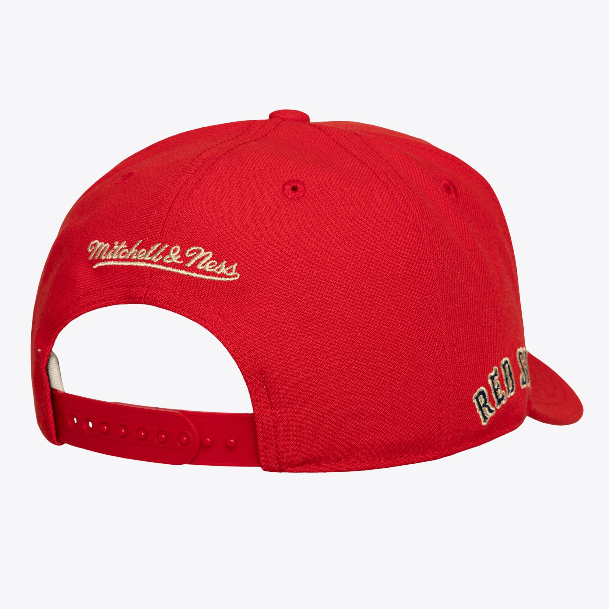 Men's Mitchell & Ness Red Boston Red Sox Fenway Park 100th Anniversary Patch Secondary Pro Snapback Hat